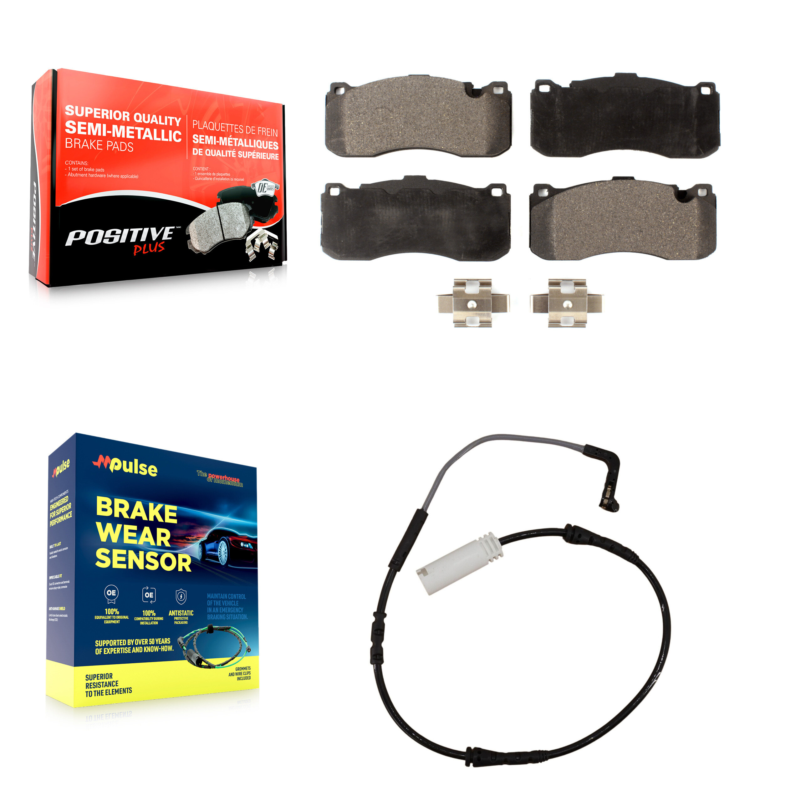 Positive Plus - KPW-100652 - Front Disc Brake Pad Kits