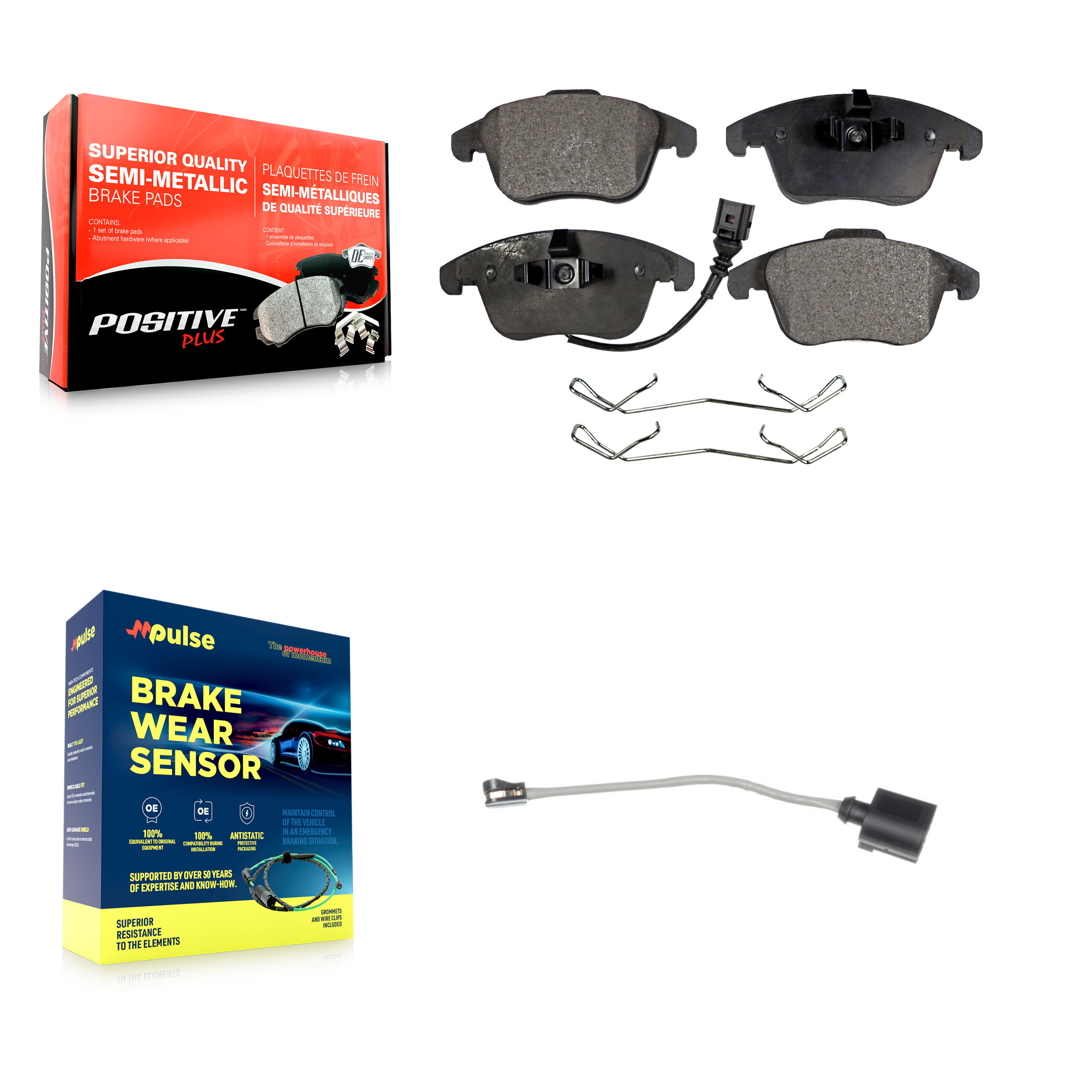 Positive Plus - KPW-100659 - Front Disc Brake Pad Kits