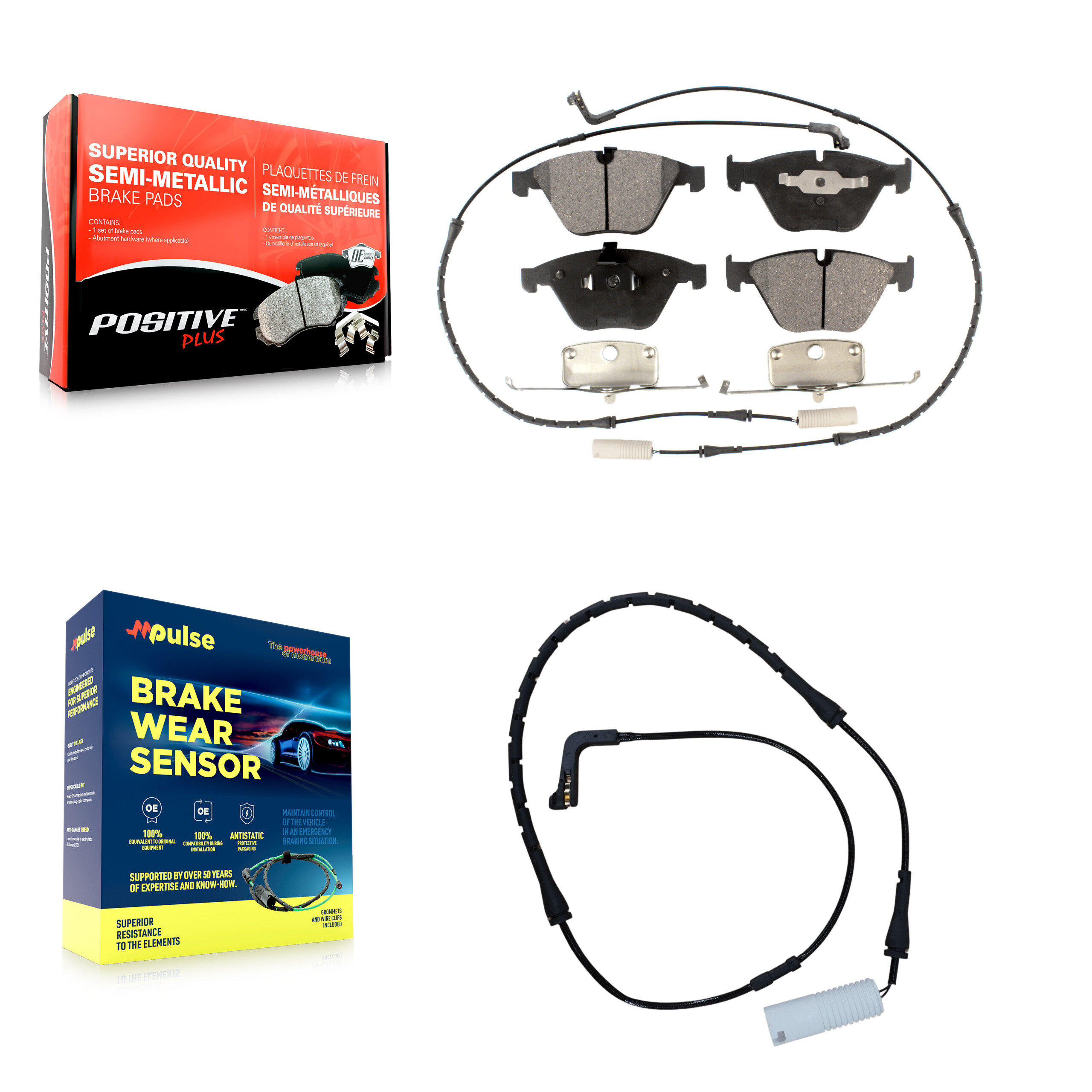 Positive Plus - KPW-100665 - Front Disc Brake Pad Kits