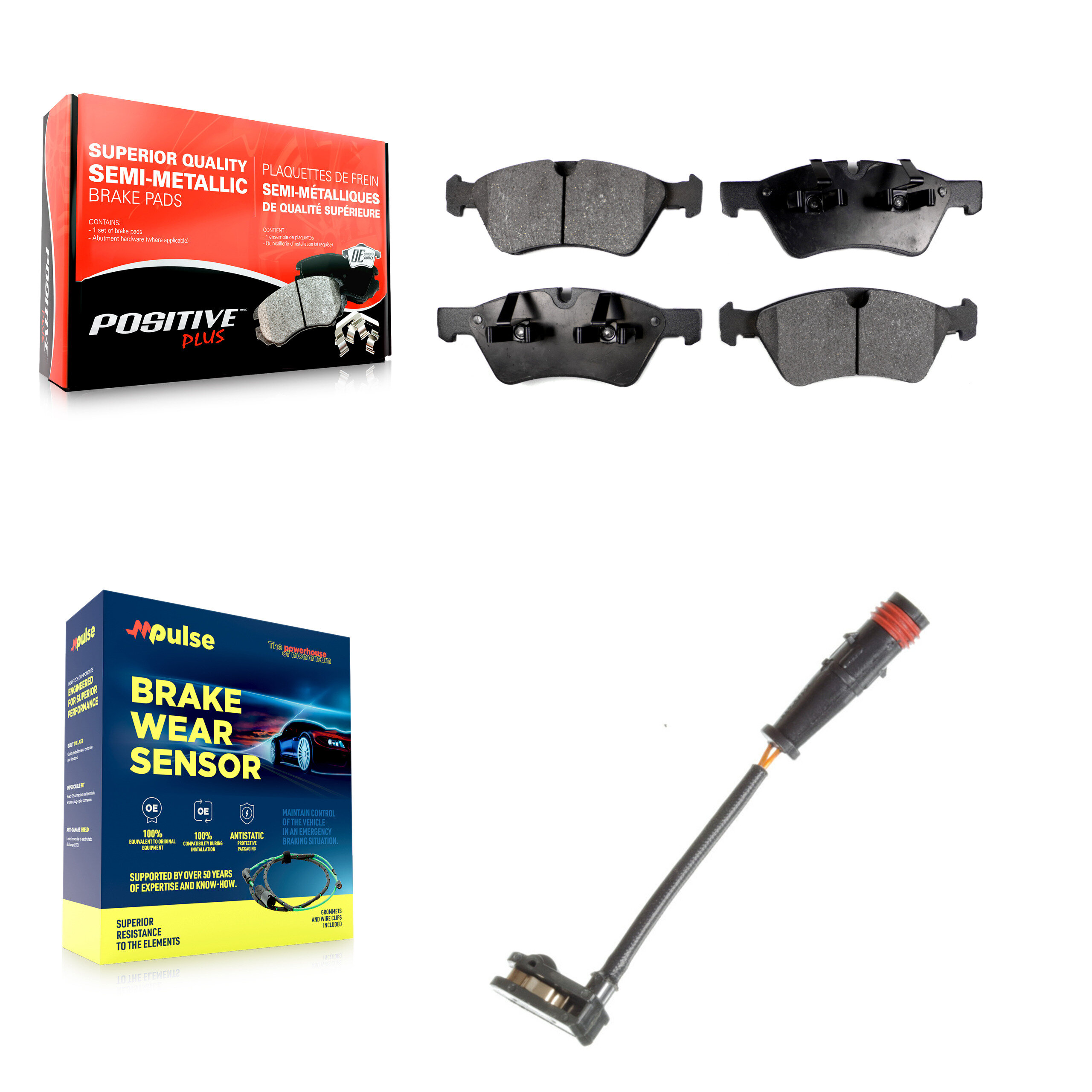 Positive Plus - KPW-100670 - Front Disc Brake Pad Kits