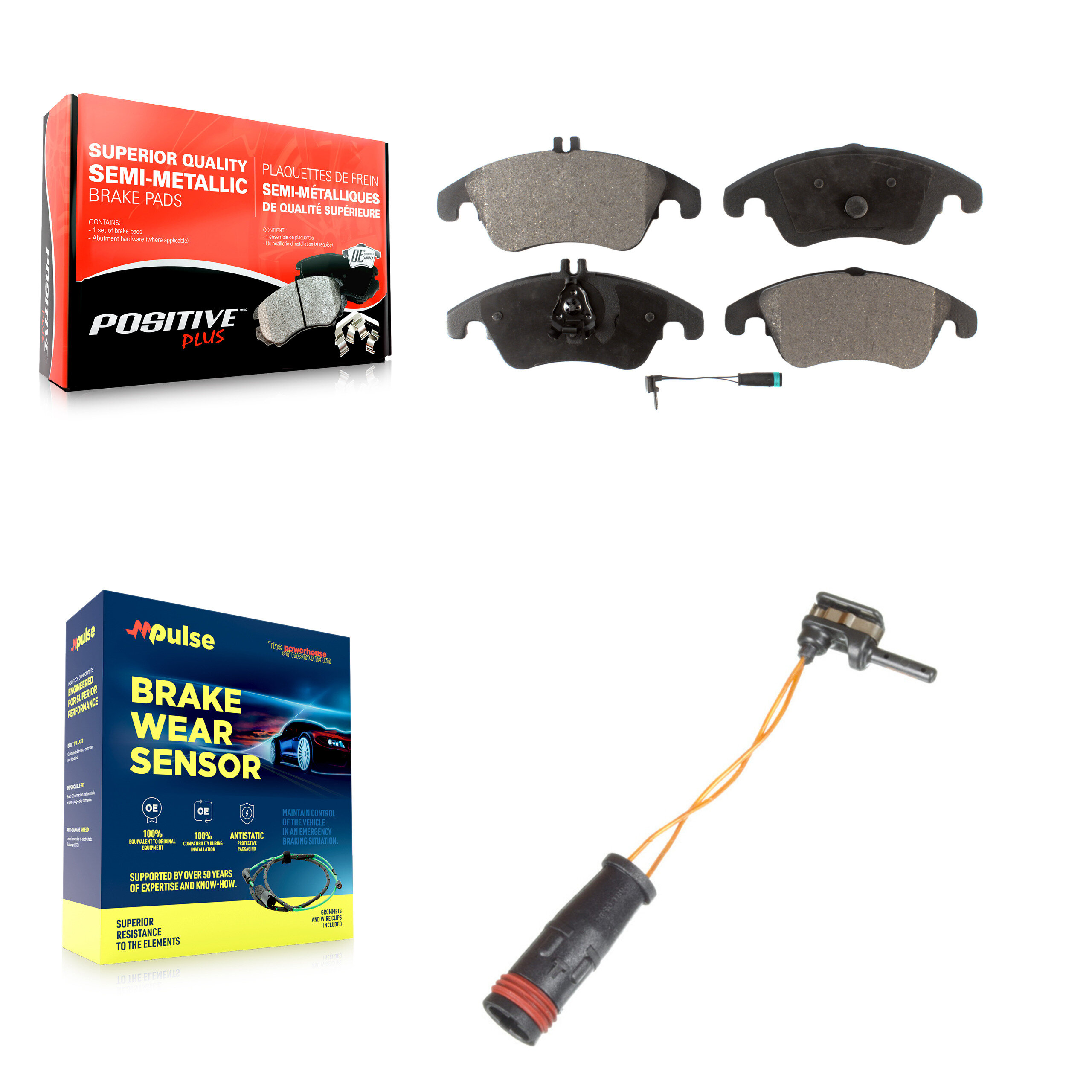 Positive Plus - KPW-100695 - Front Disc Brake Pad Kits