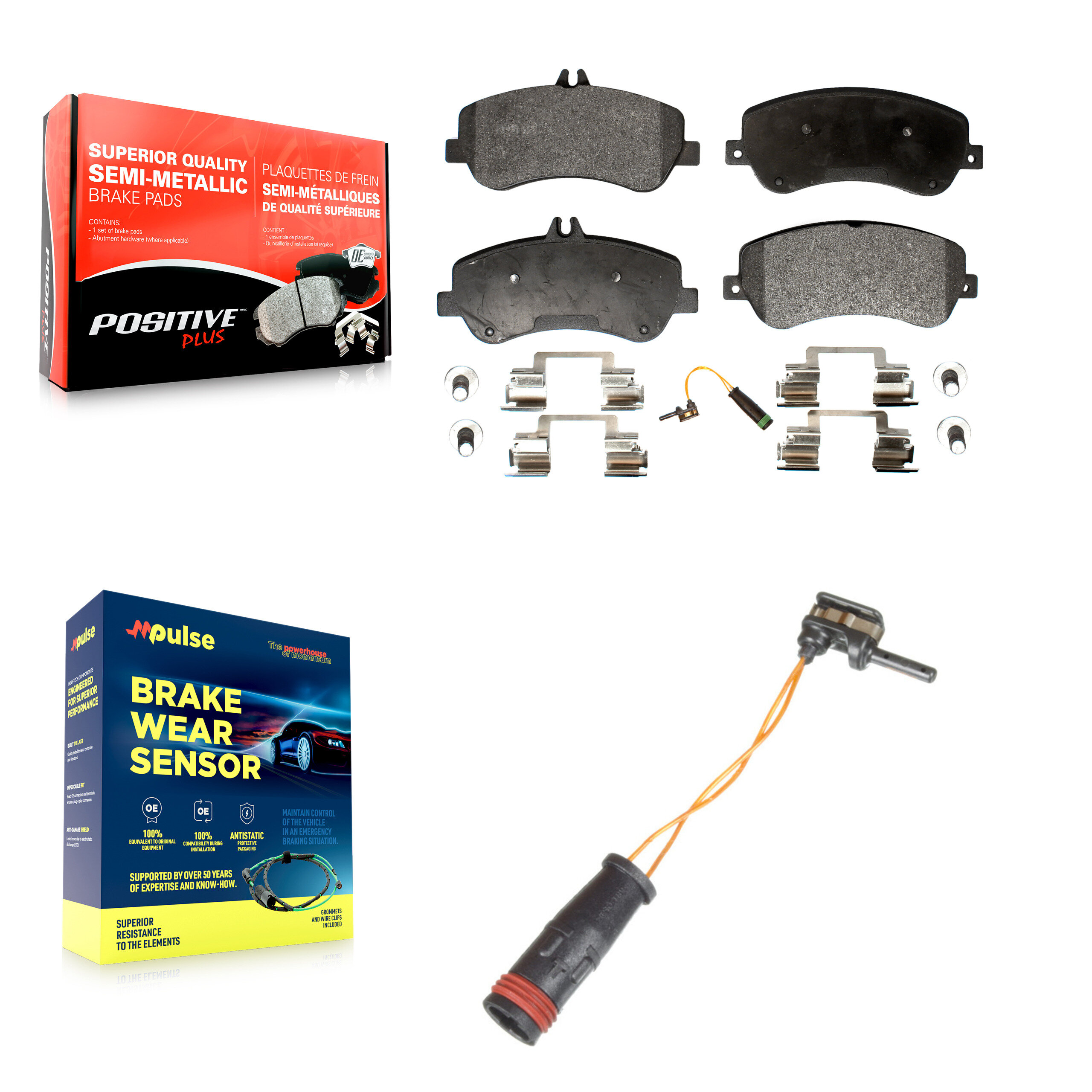 Positive Plus - KPW-100696 - Front Disc Brake Pad Kits