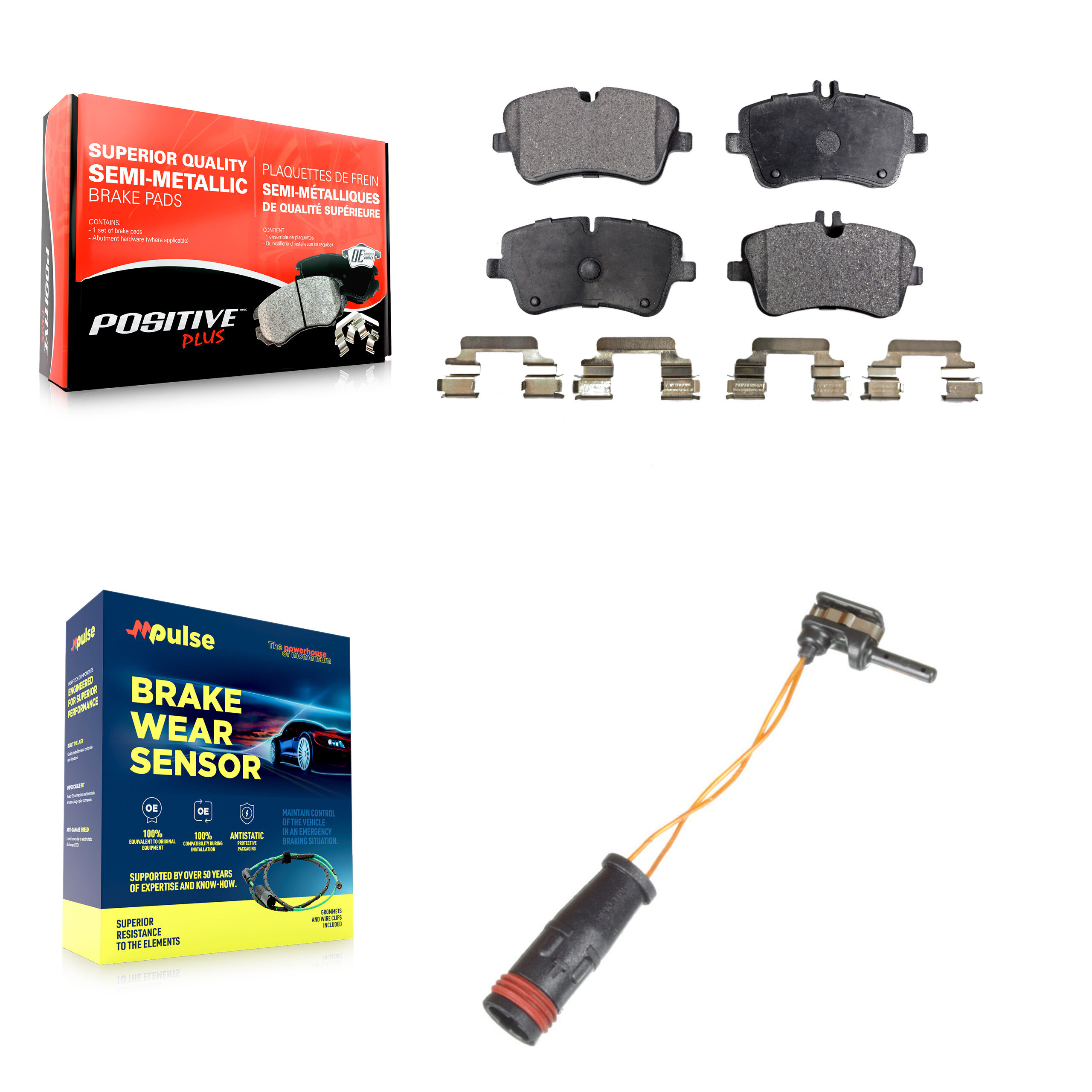 Positive Plus - KPW-100698 - Front Disc Brake Pad Kits