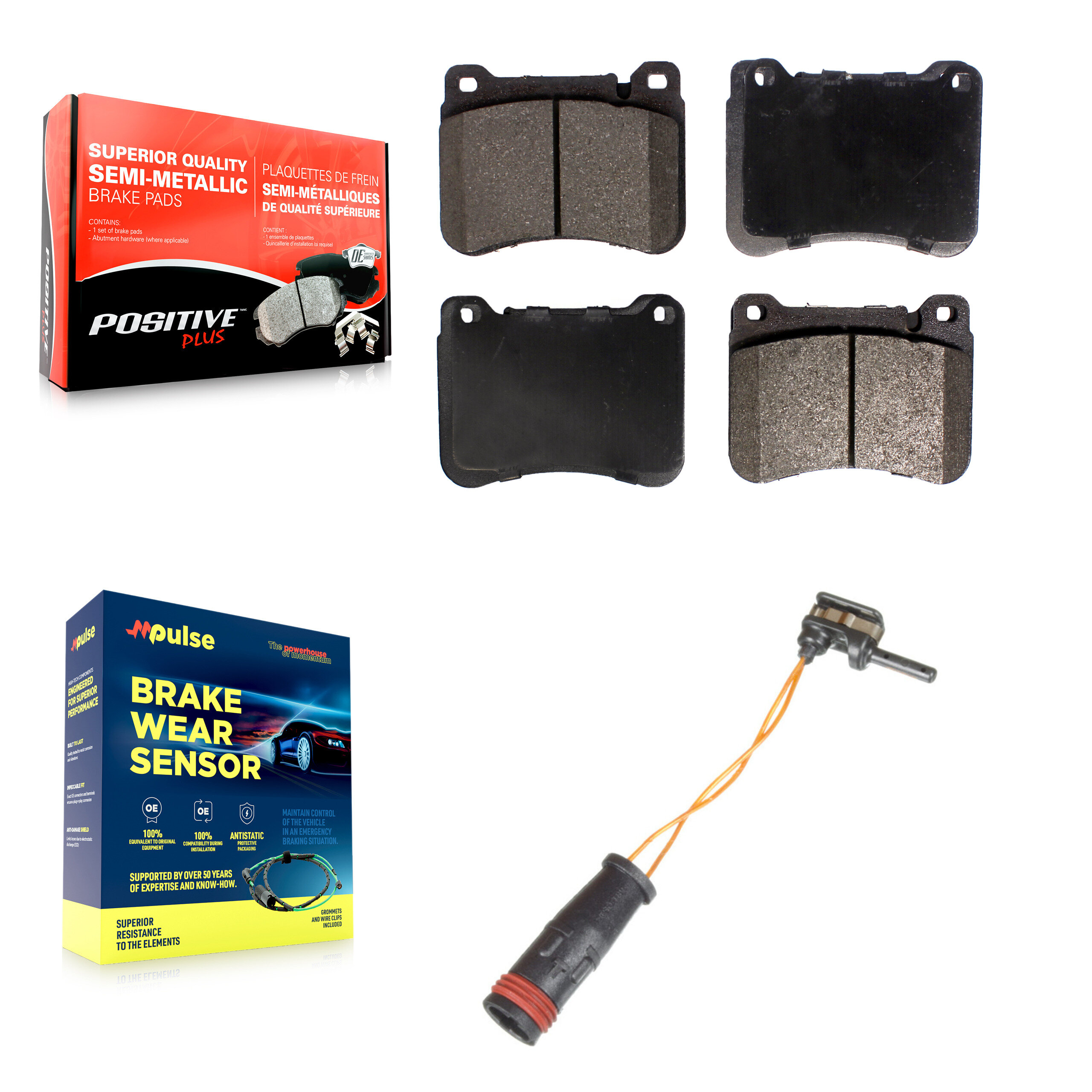 Positive Plus - KPW-100699 - Front Disc Brake Pad Kits