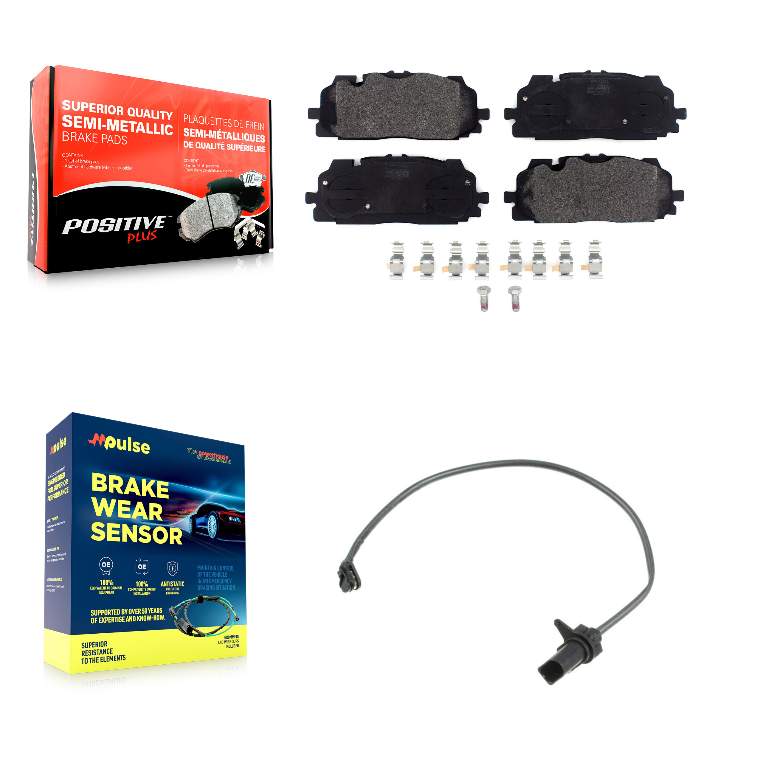 Positive Plus - KPW-100707 - Front Disc Brake Pad Kits