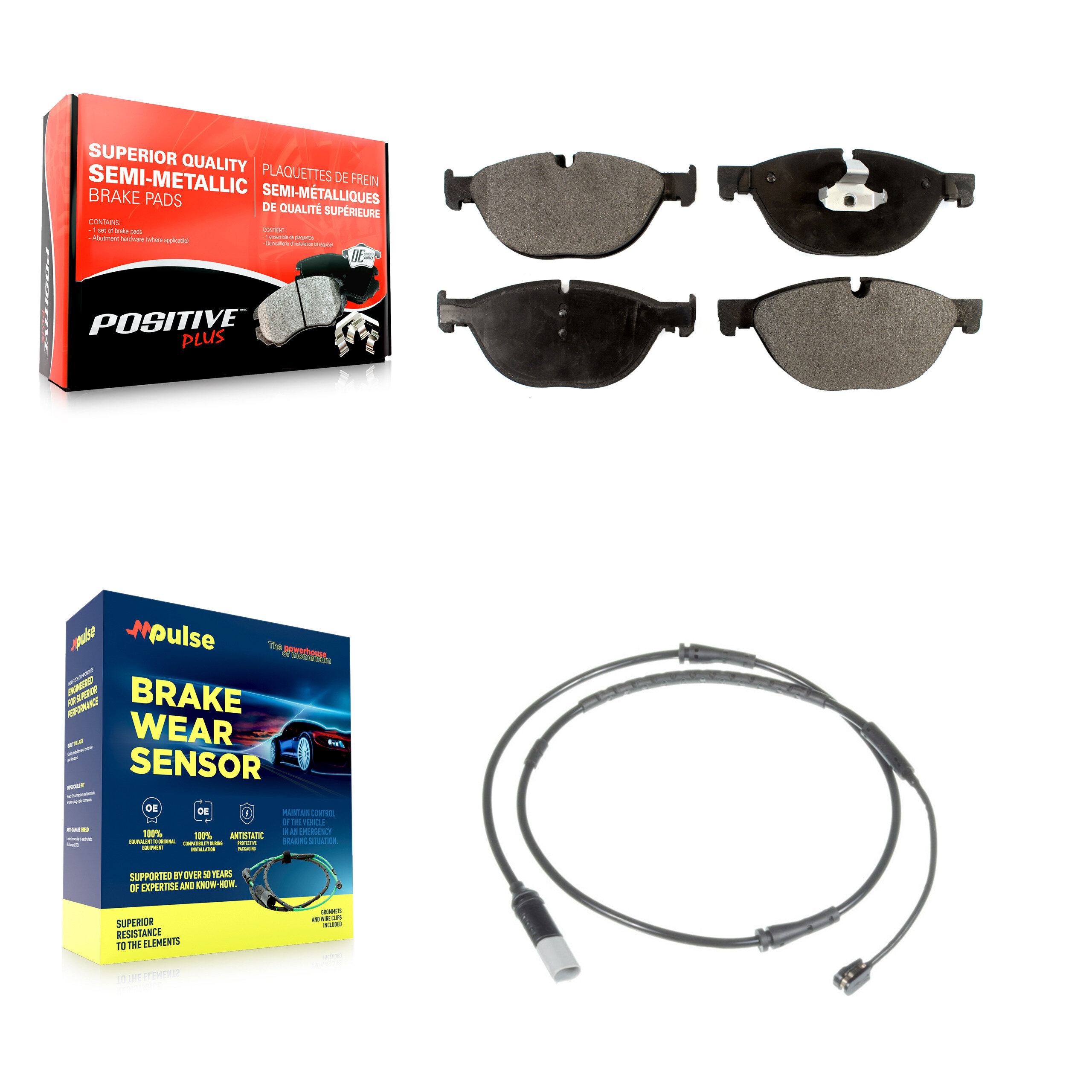 Positive Plus - KPW-100711 - Front Disc Brake Pad Kits