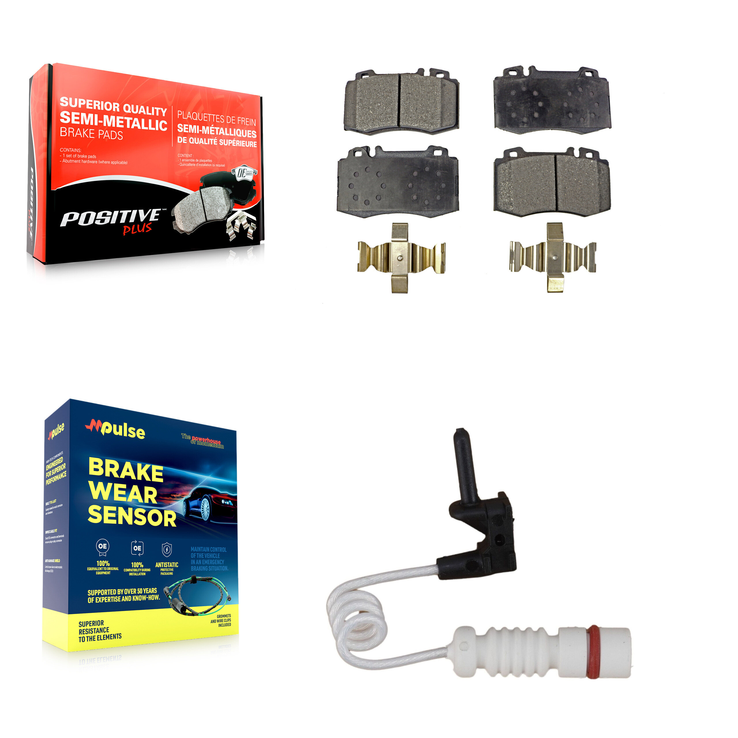 Positive Plus - KPW-100721 - Front Disc Brake Pad Kits