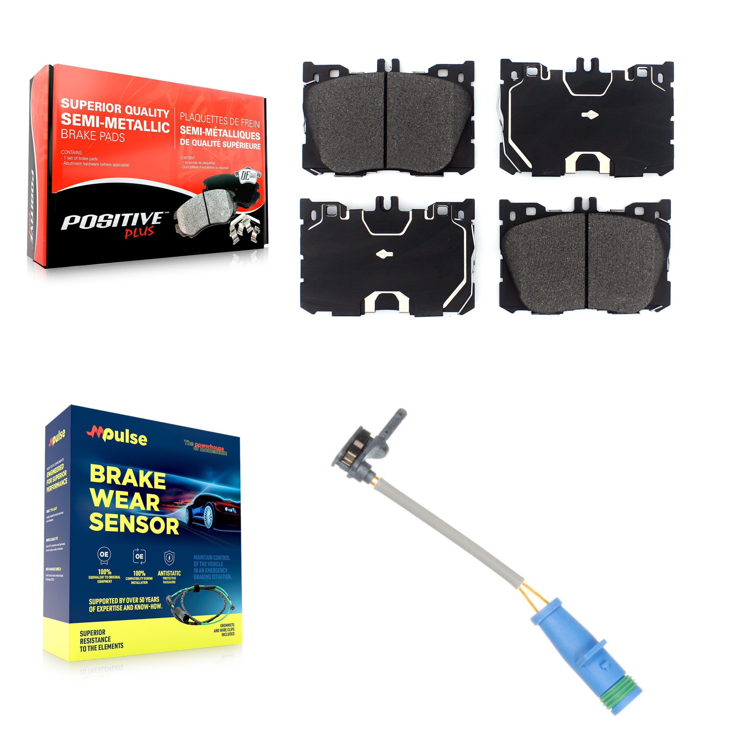 Positive Plus - KPW-100726 - Front Disc Brake Pad Kits