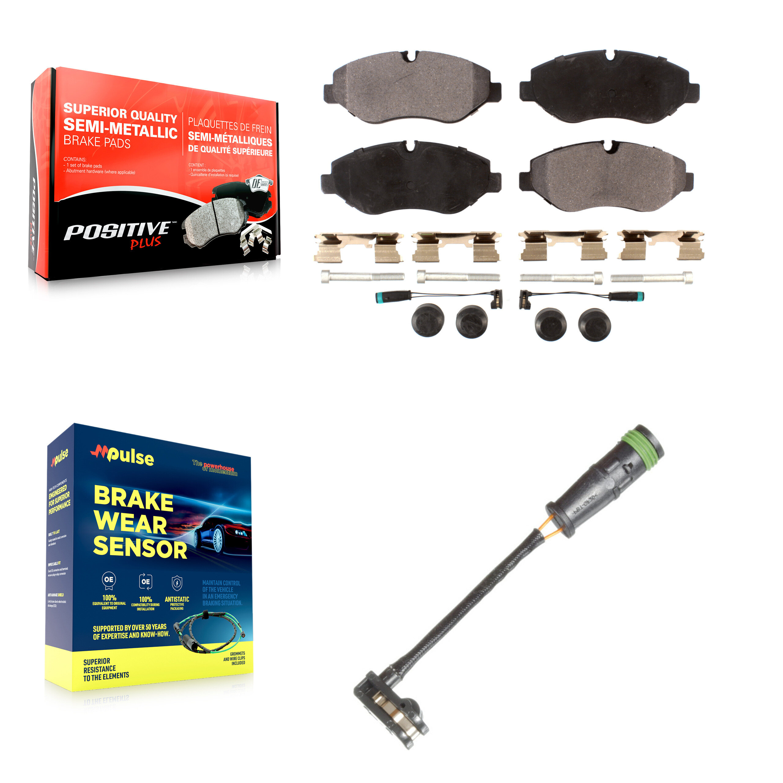 Positive Plus - KPW-100732 - Front Disc Brake Pad Kits