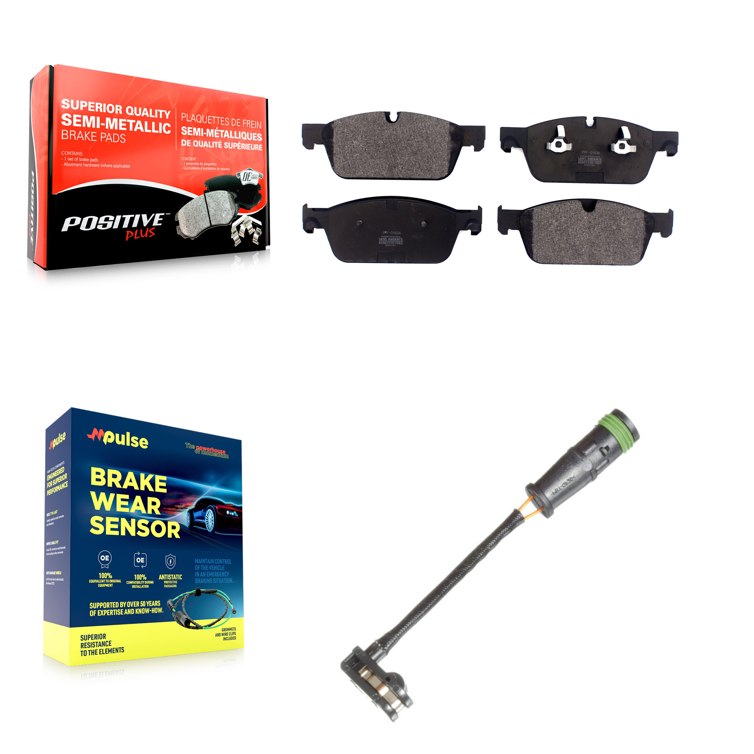 Positive Plus - KPW-100735 - Front Disc Brake Pad Kits