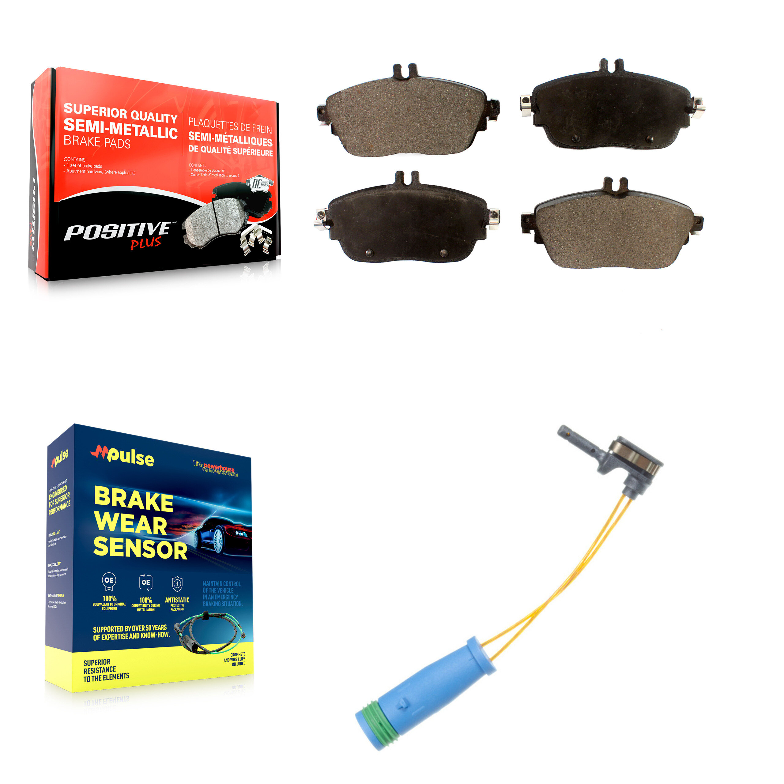 Positive Plus - KPW-100737 - Front Disc Brake Pad Kits