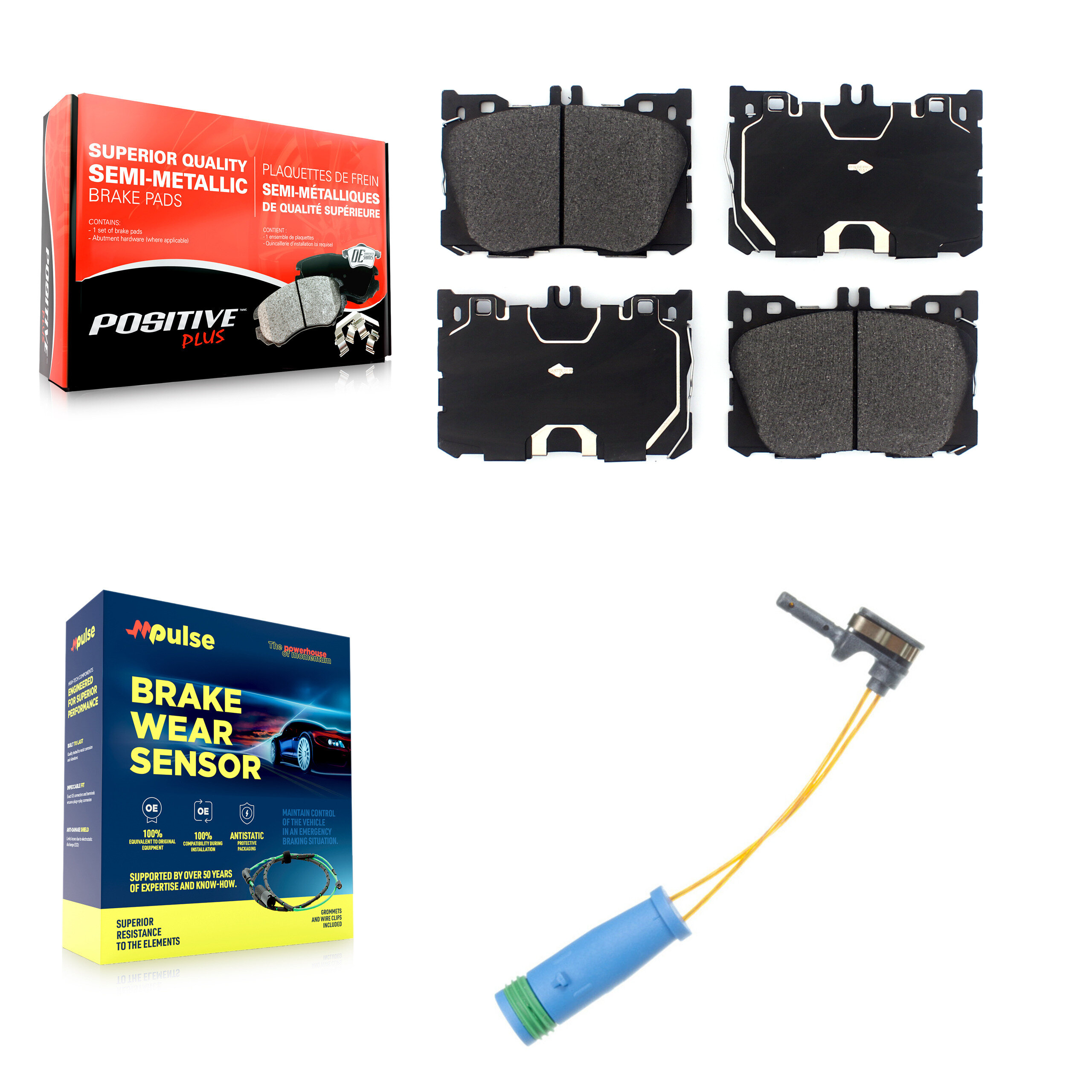 Positive Plus - KPW-100741 - Front Disc Brake Pad Kits