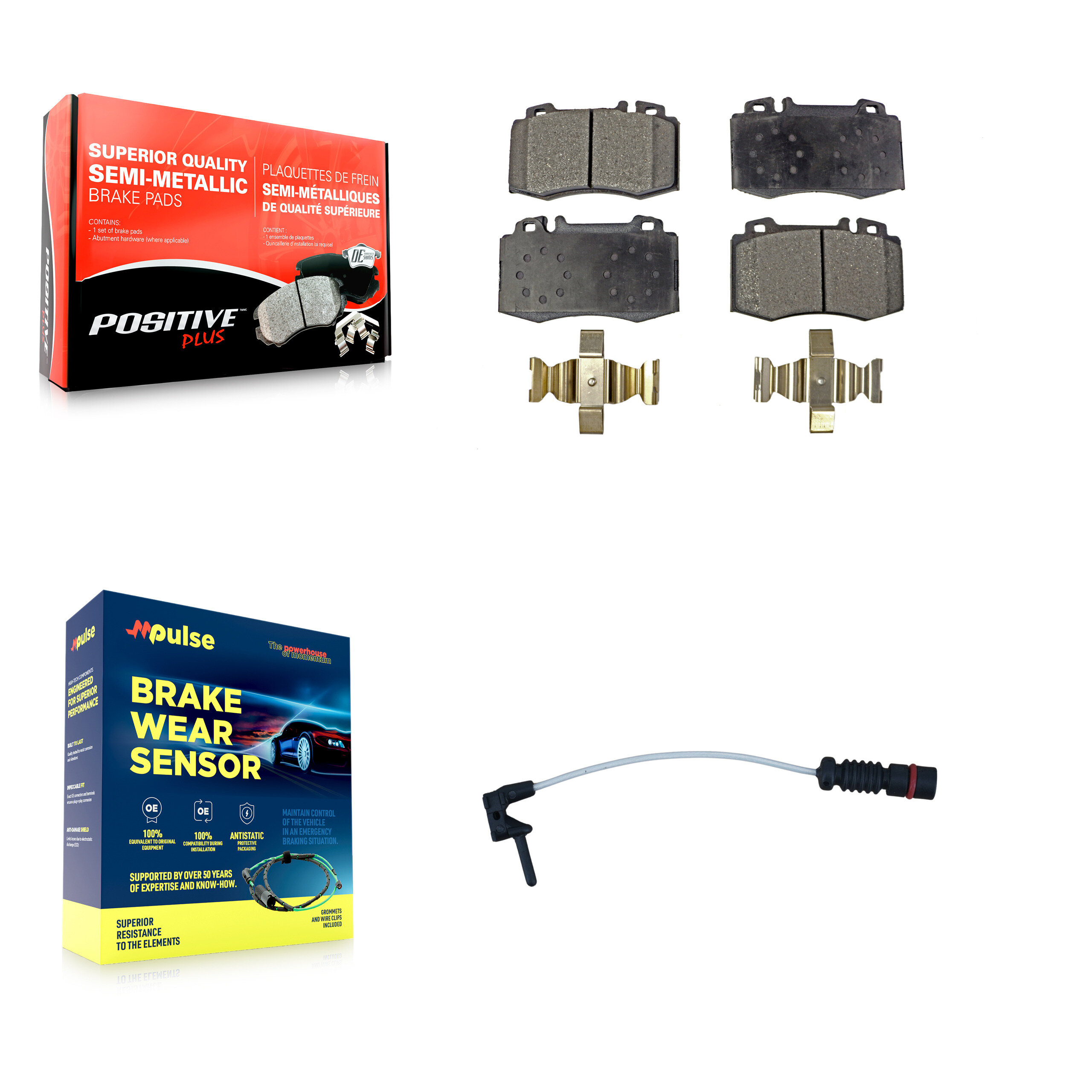 Positive Plus - KPW-100751 - Front Disc Brake Pad Kits