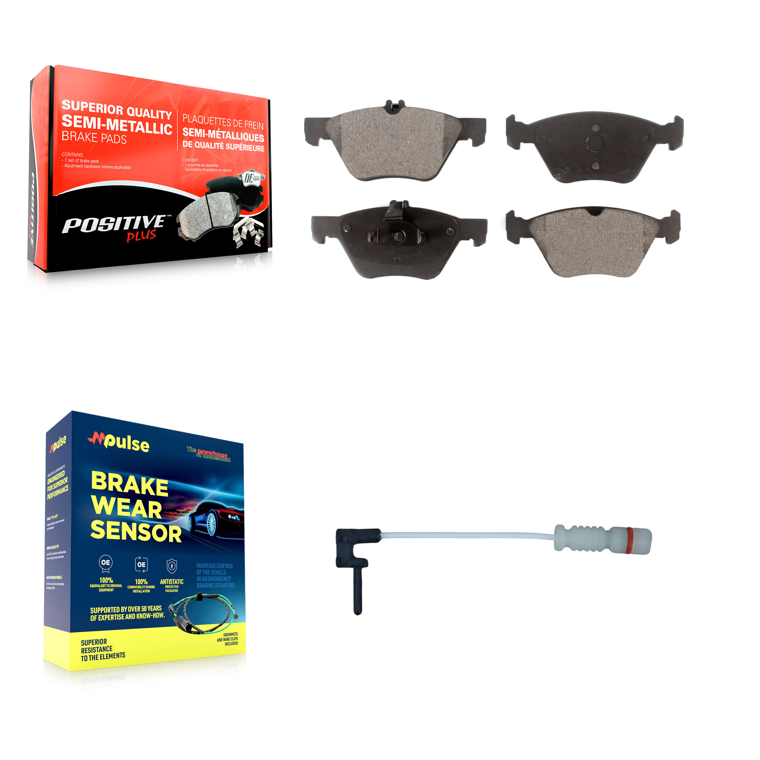 Positive Plus - KPW-100753 - Front Disc Brake Pad Kits