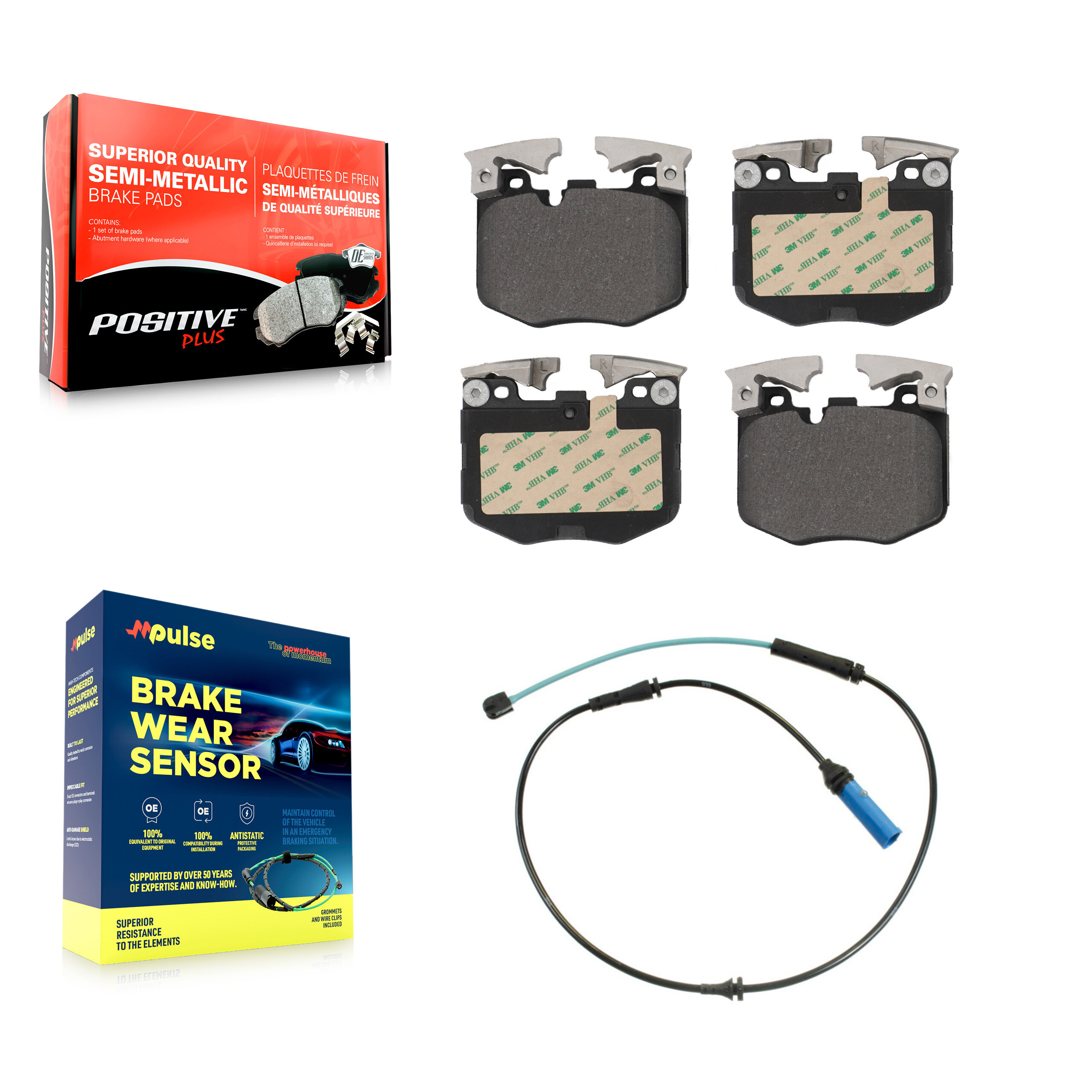 Positive Plus - KPW-100761 - Front Disc Brake Pad Kits