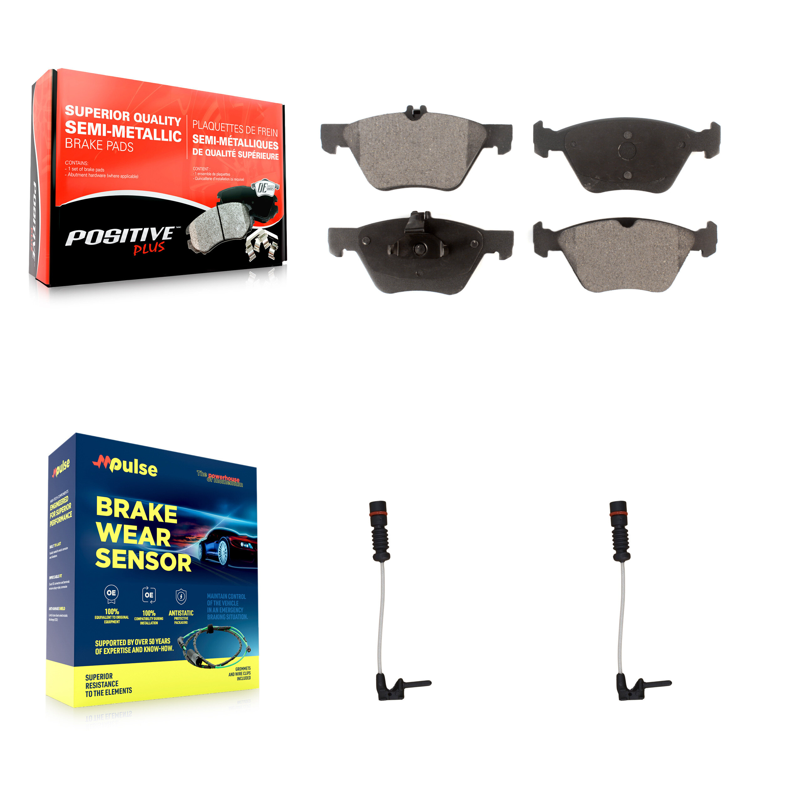 Positive Plus - KPW-100766 - Front Disc Brake Pad Kits
