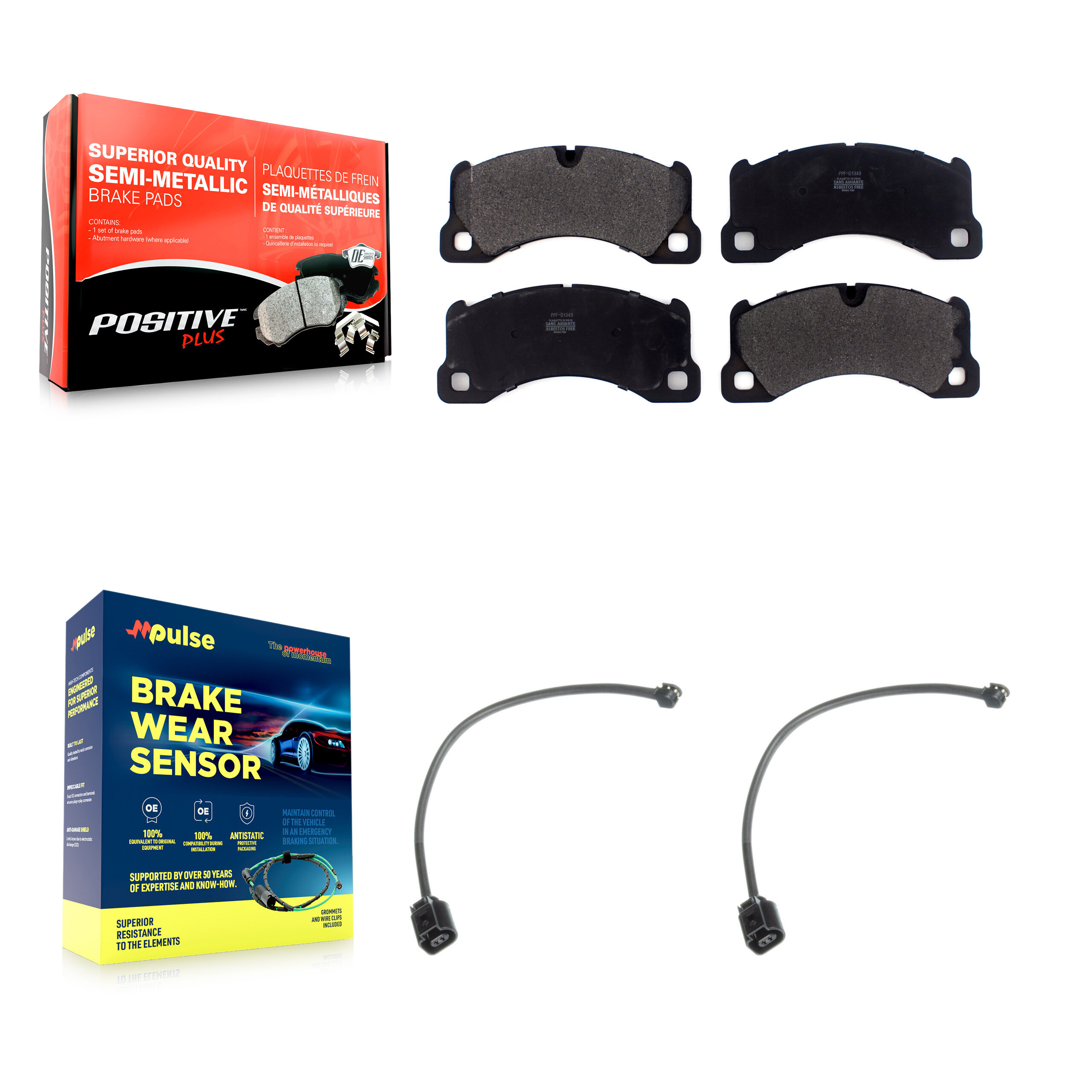Positive Plus - KPW-100793 - Front Disc Brake Pad Kits