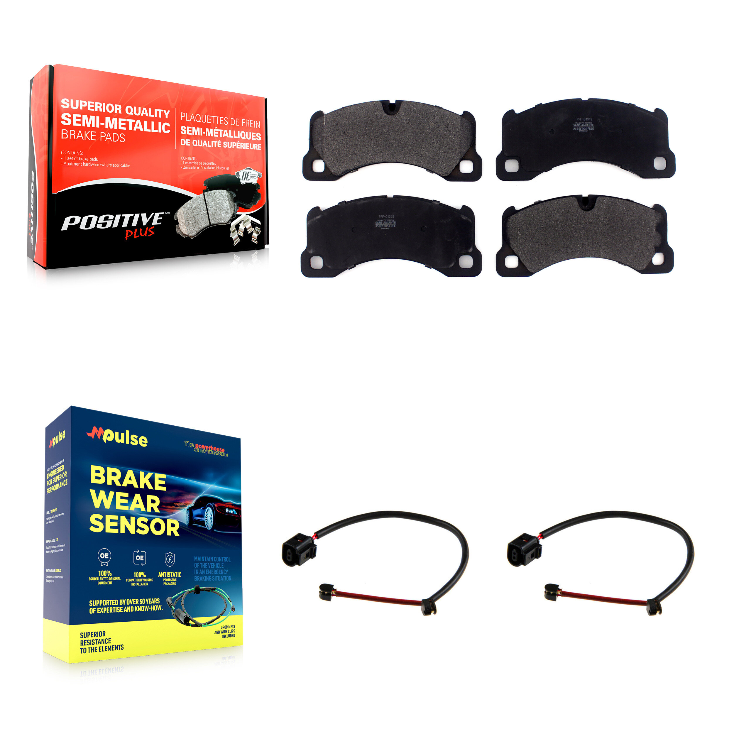 Positive Plus - KPW-100805 - Front Disc Brake Pad Kits