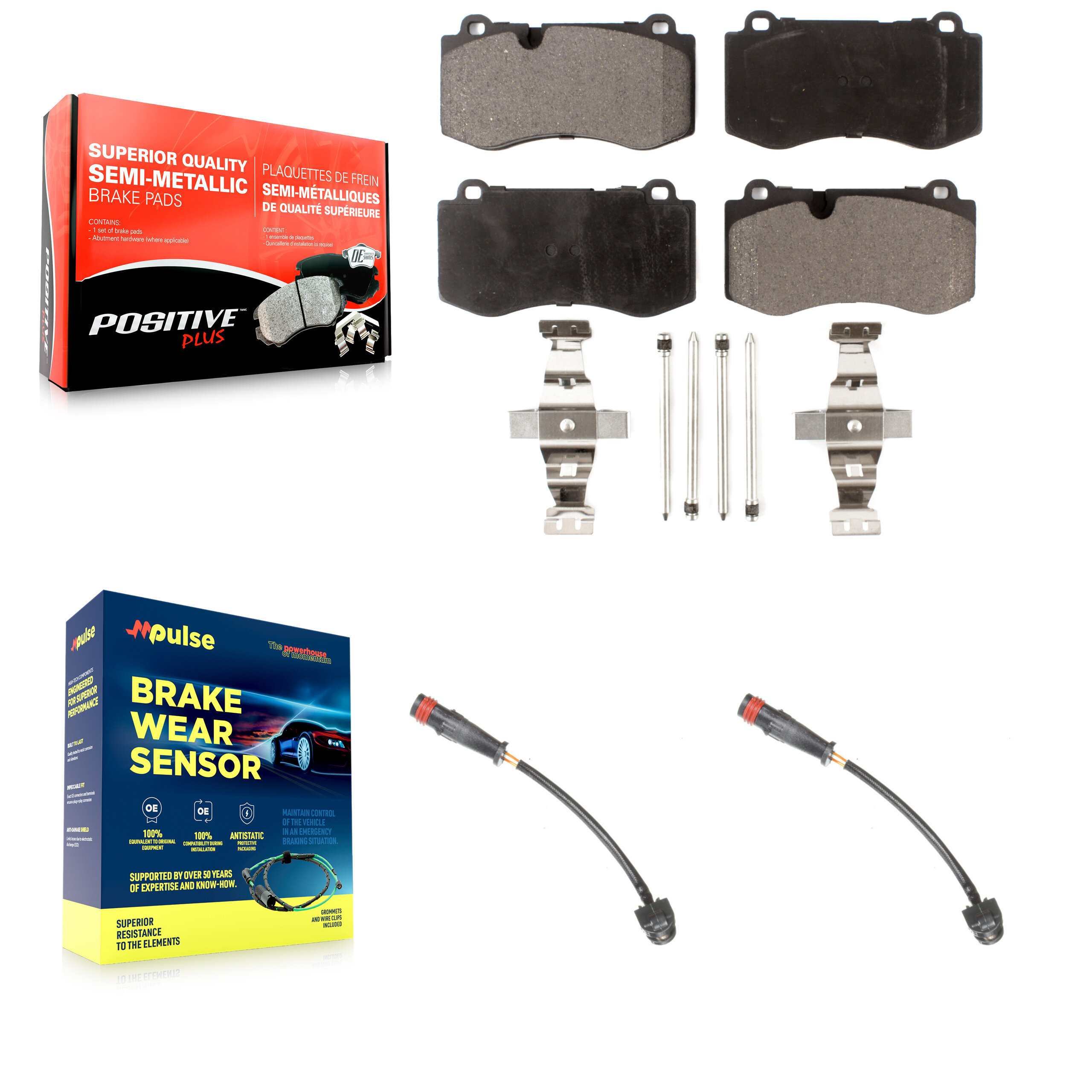 Positive Plus - KPW-100834 - Front Disc Brake Pad Kits