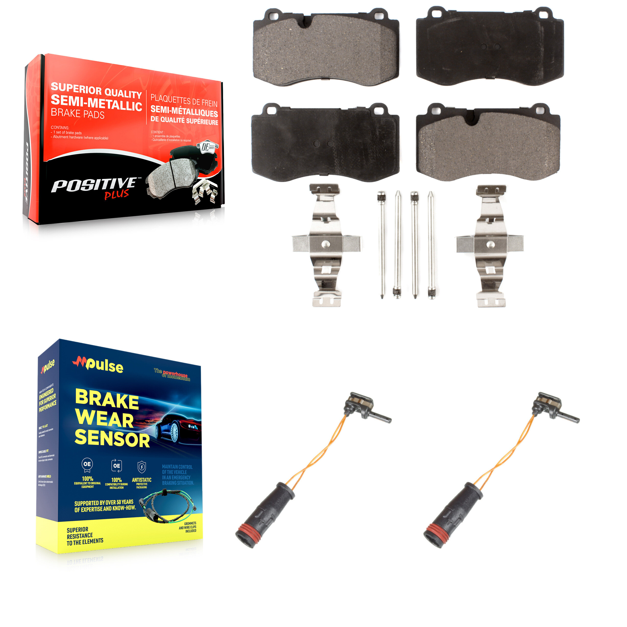 Positive Plus - KPW-100835 - Front Disc Brake Pad Kits