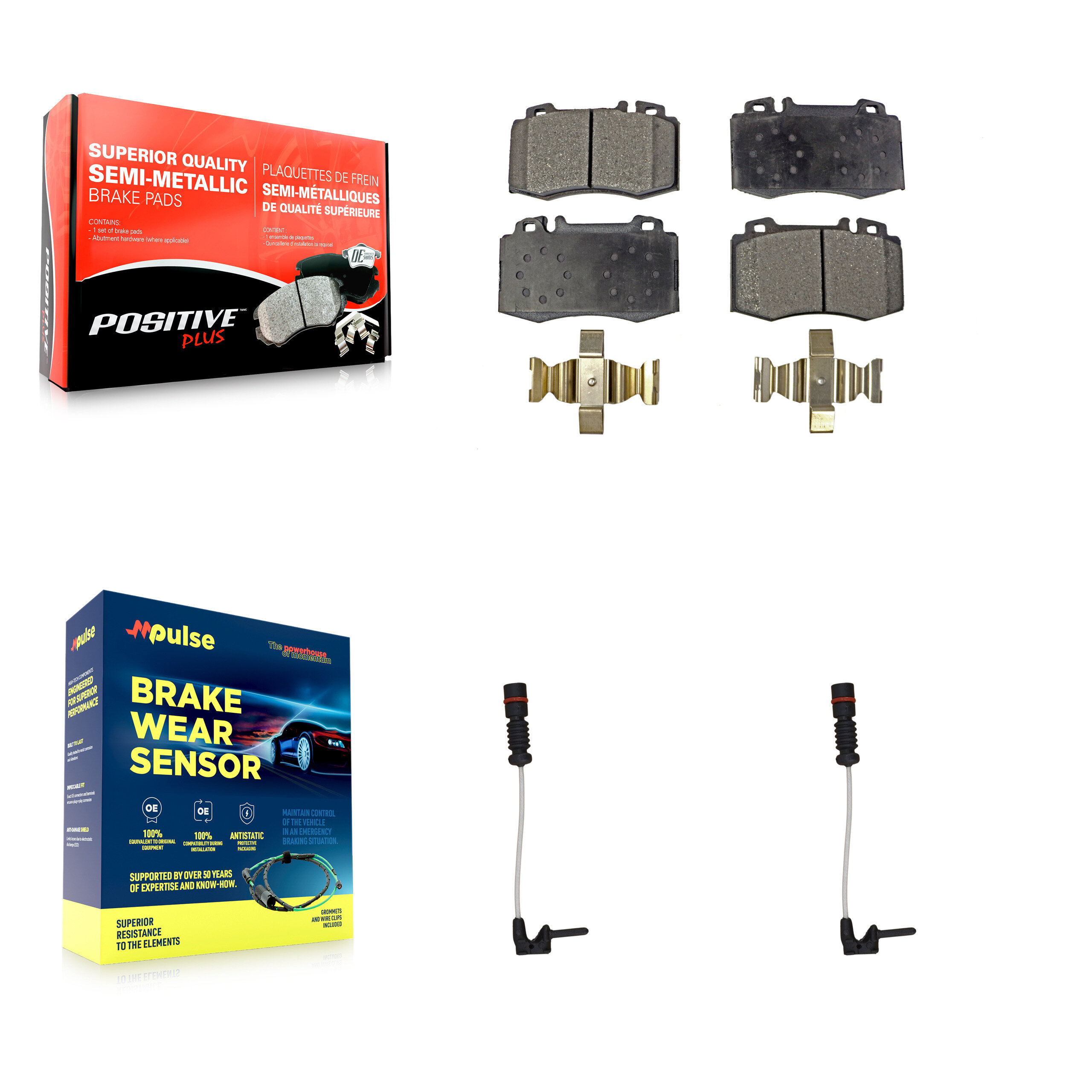 Positive Plus - KPW-100845 - Front Disc Brake Pad Kits