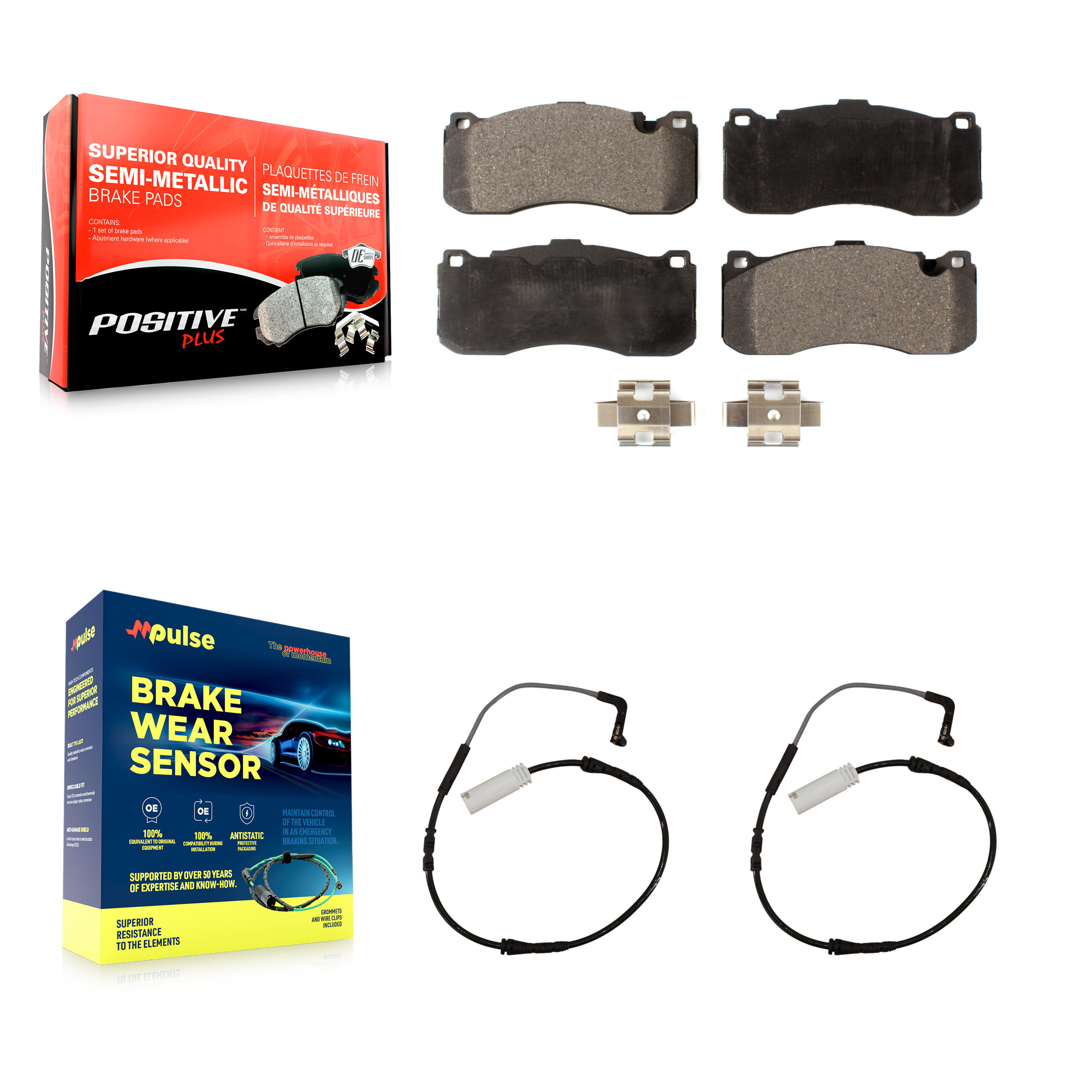 Positive Plus - KPW-100849 - Front Disc Brake Pad Kits