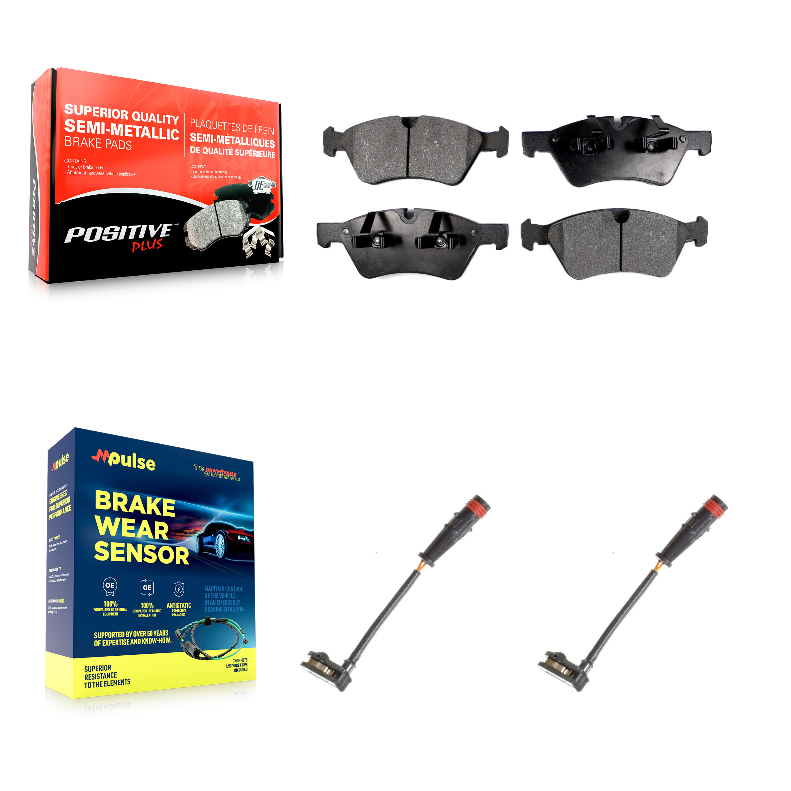 Positive Plus - KPW-100867 - Front Disc Brake Pad Kits
