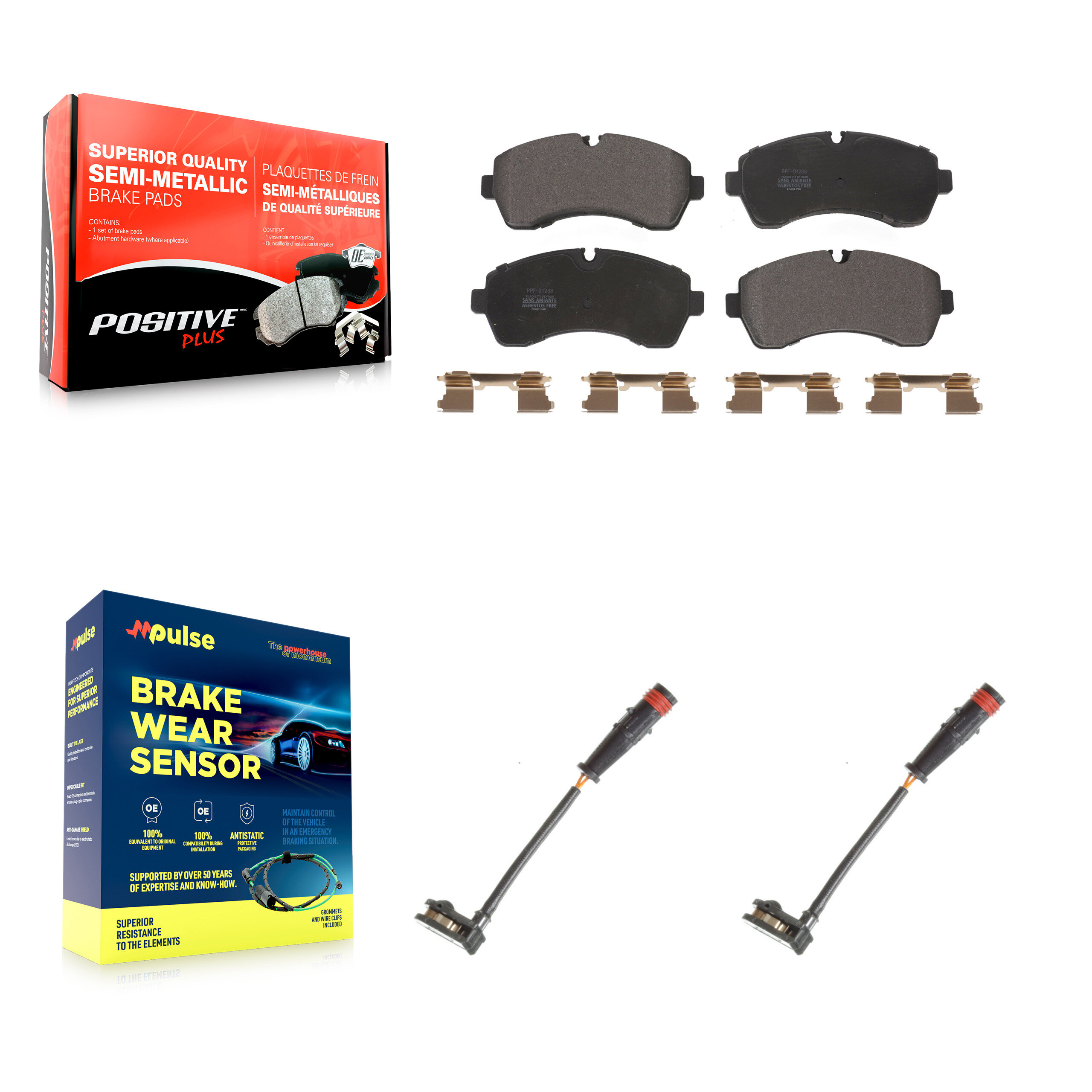 Positive Plus - KPW-100868 - Front Disc Brake Pad Kits