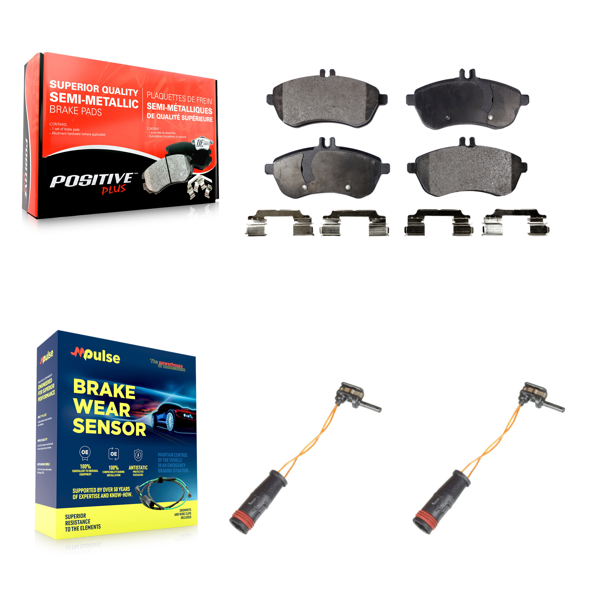 Positive Plus - KPW-100891 - Front Disc Brake Pad Kits