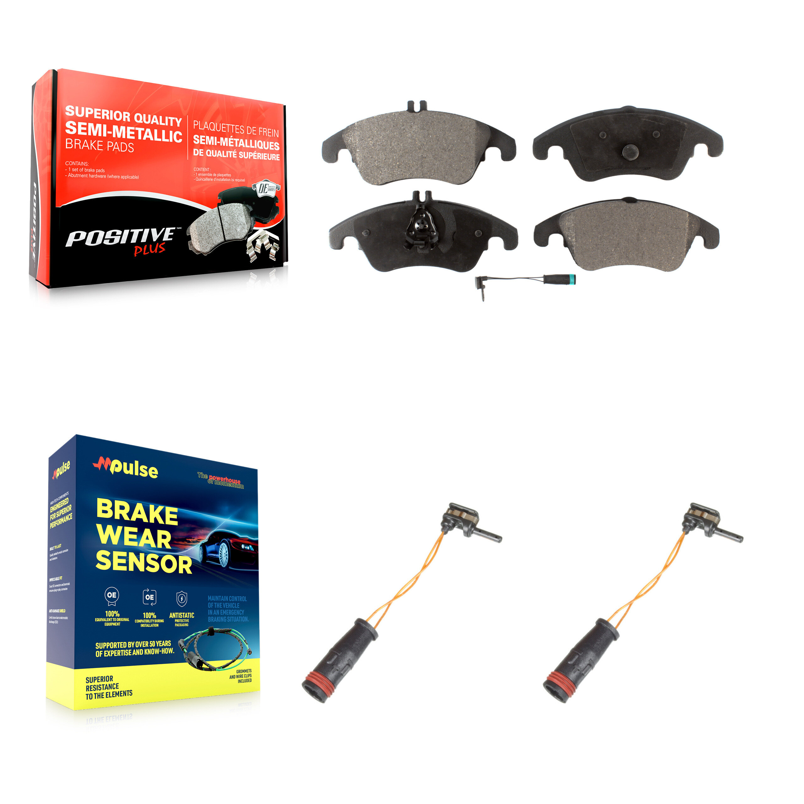Positive Plus - KPW-100892 - Front Disc Brake Pad Kits