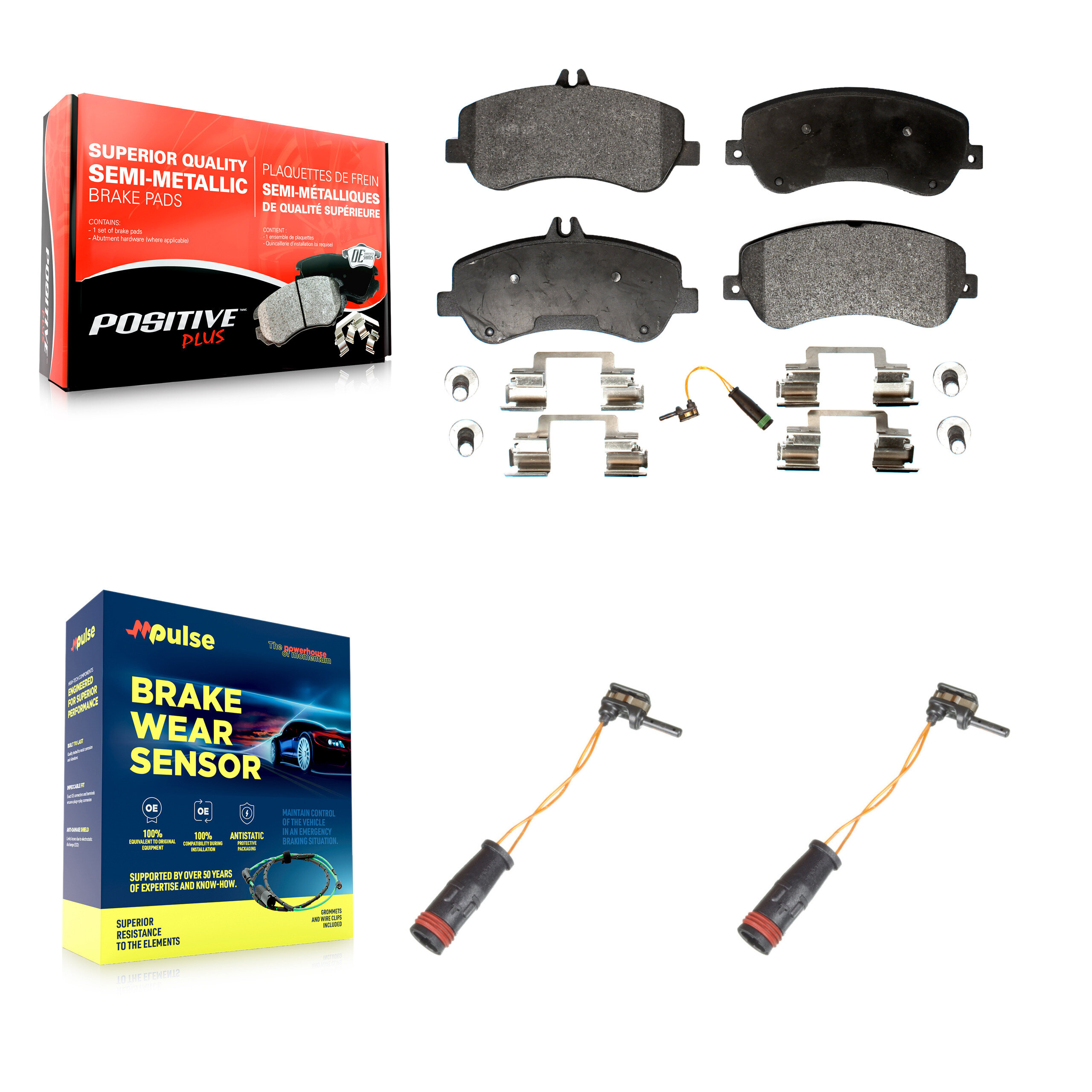 Positive Plus - KPW-100893 - Front Disc Brake Pad Kits