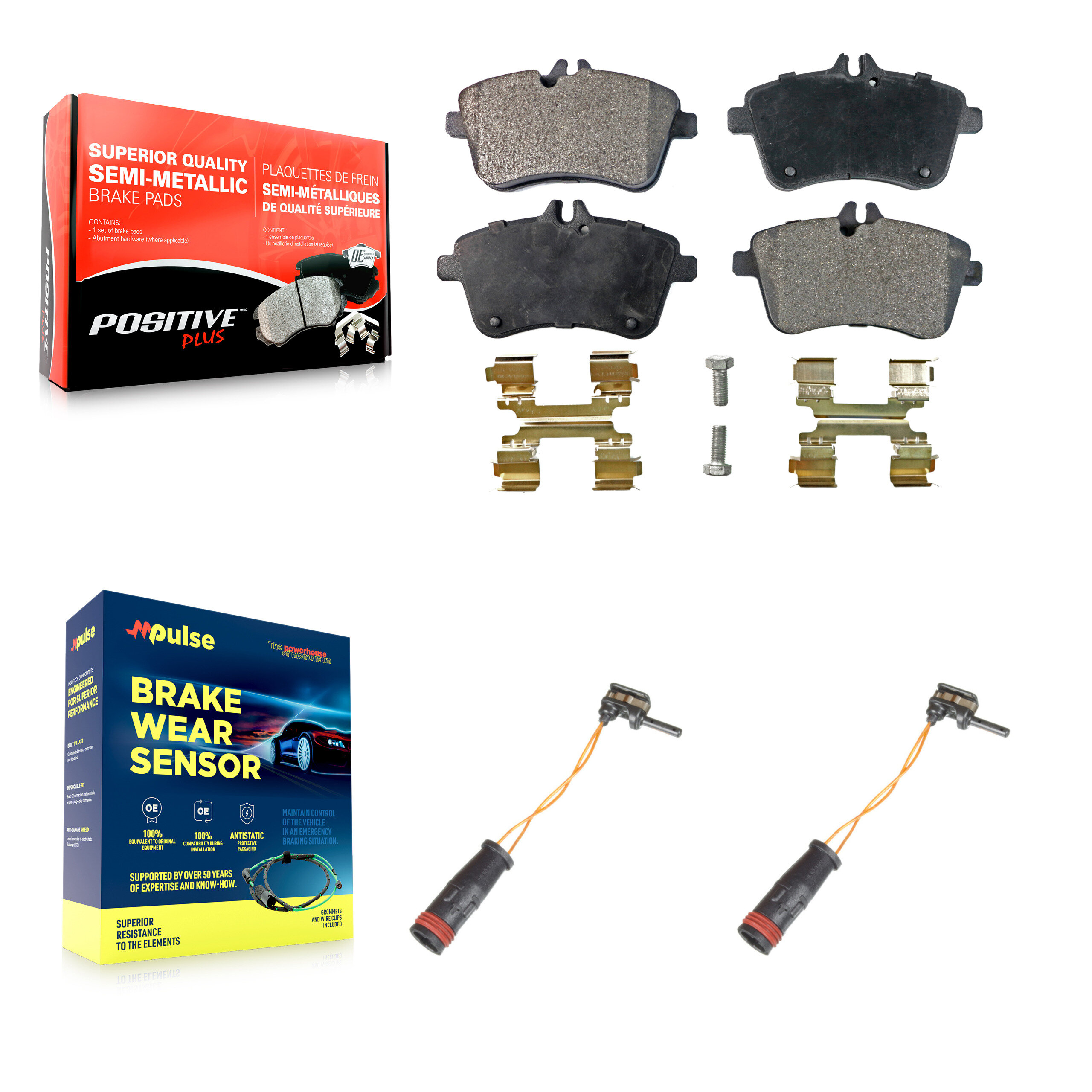 Positive Plus - KPW-100894 - Front Disc Brake Pad Kits