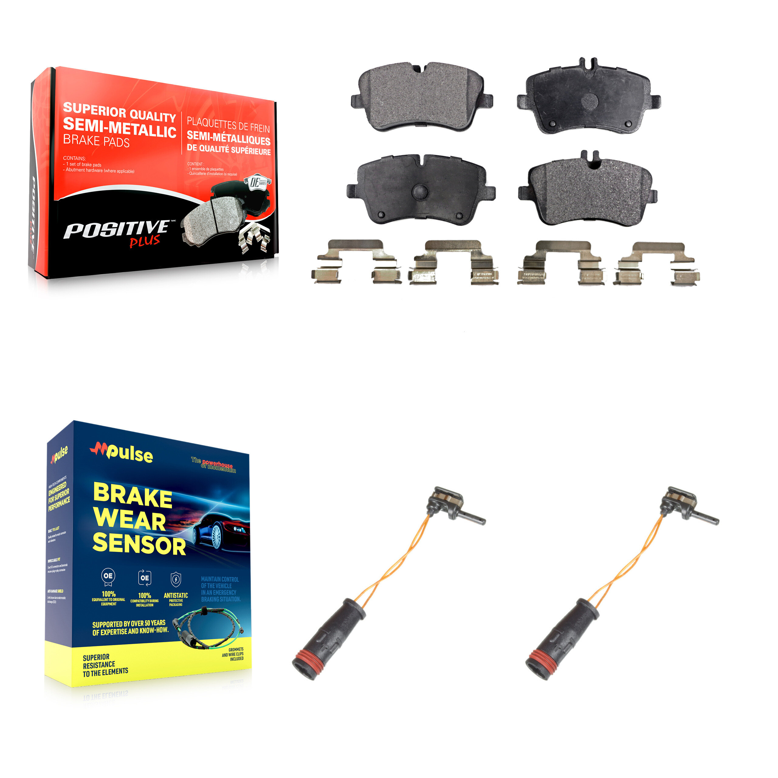 Positive Plus - KPW-100895 - Front Disc Brake Pad Kits