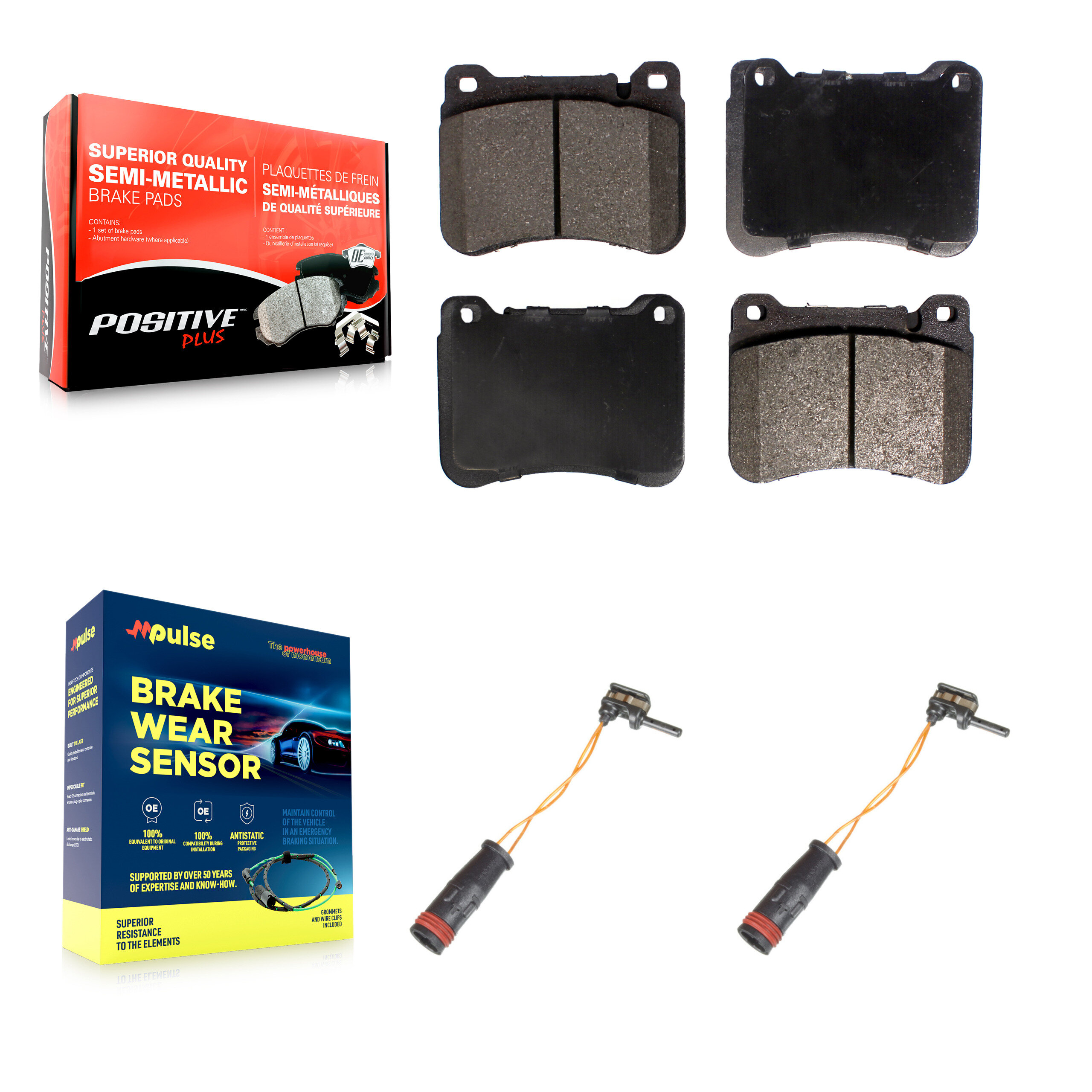 Positive Plus - KPW-100896 - Front Disc Brake Pad Kits