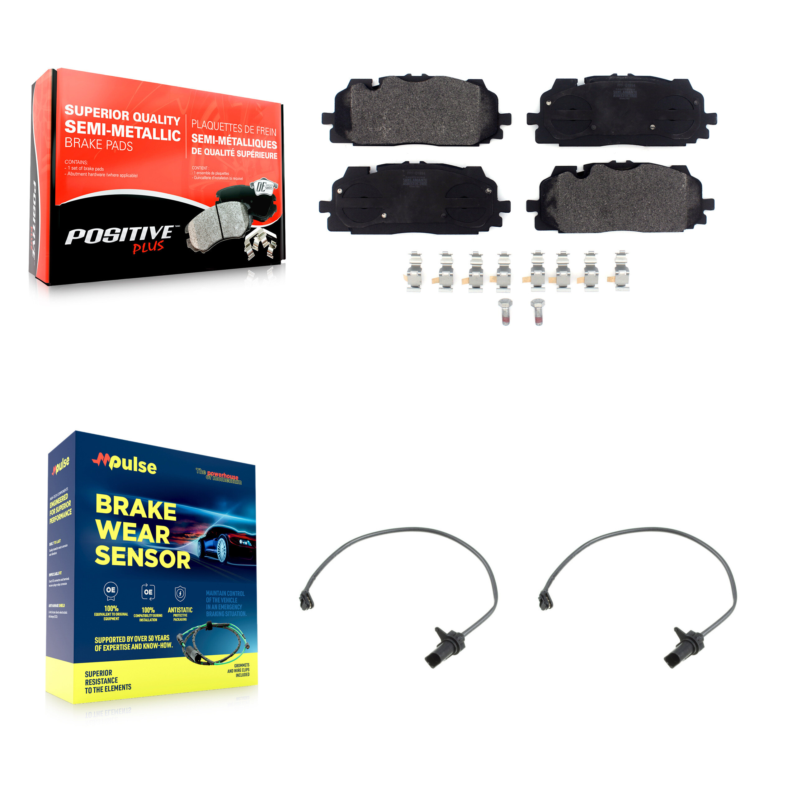 Positive Plus - KPW-100904 - Front Disc Brake Pad Kits