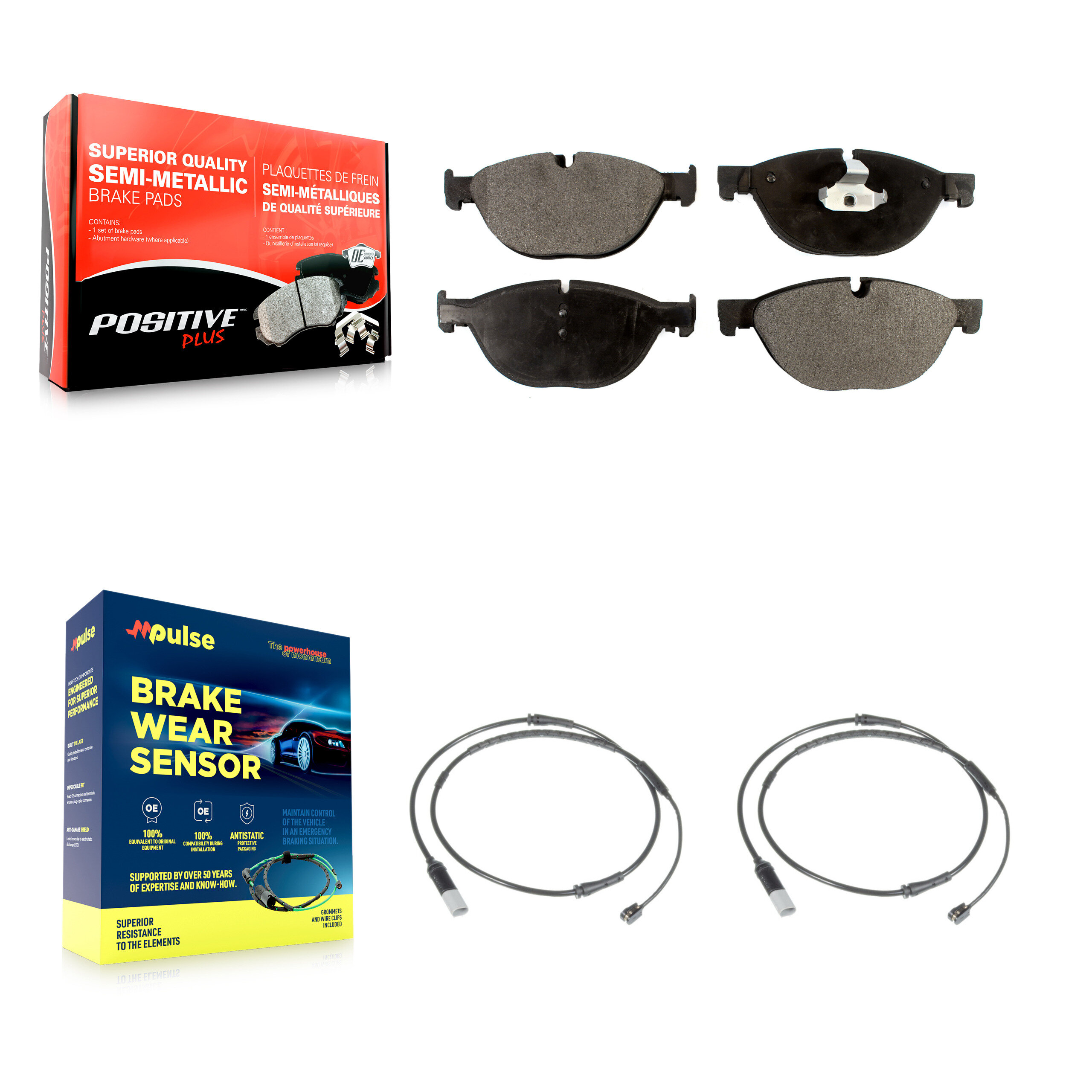 Positive Plus - KPW-100908 - Front Disc Brake Pad Kits