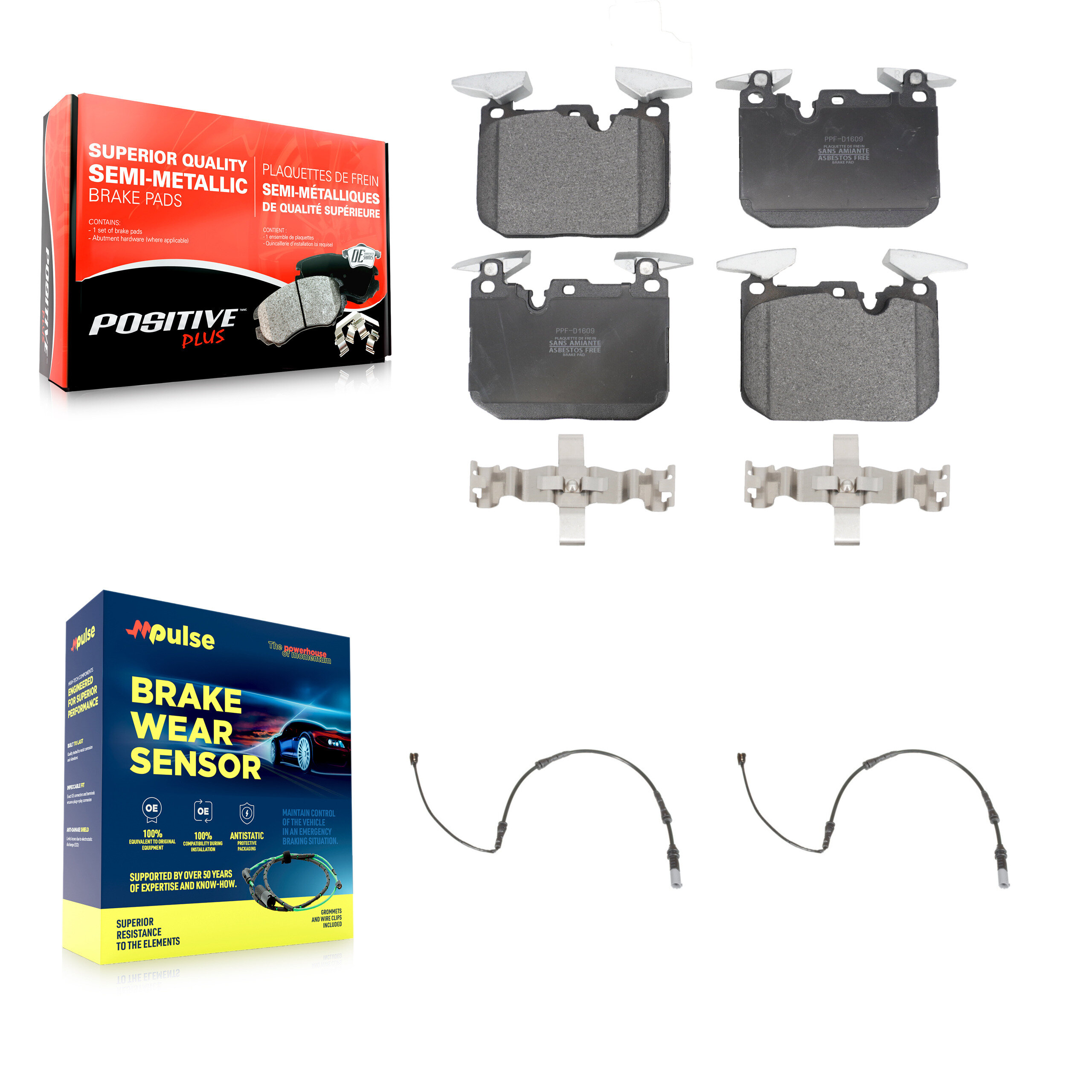 Positive Plus - KPW-100919 - Front Disc Brake Pad Kits