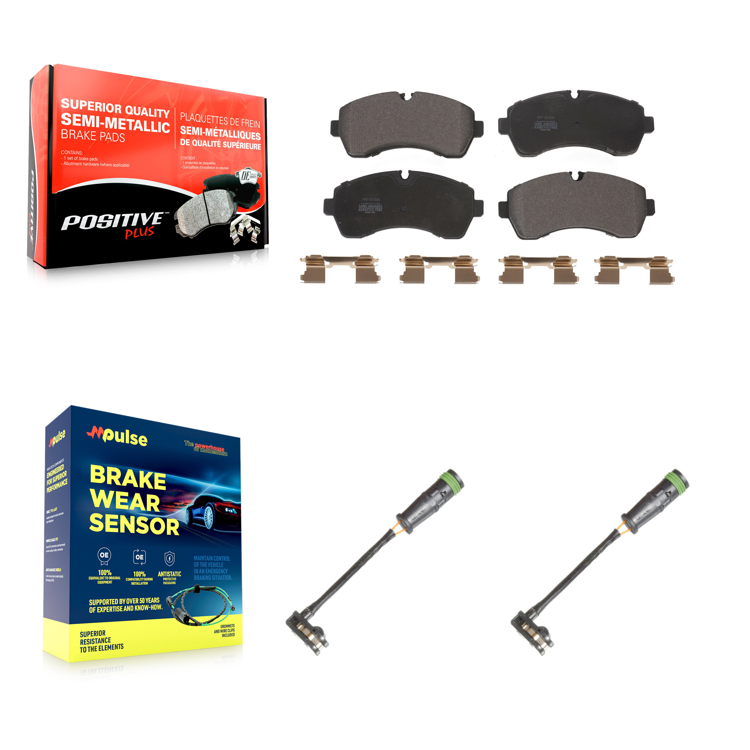 Positive Plus - KPW-100930 - Front Disc Brake Pad Kits