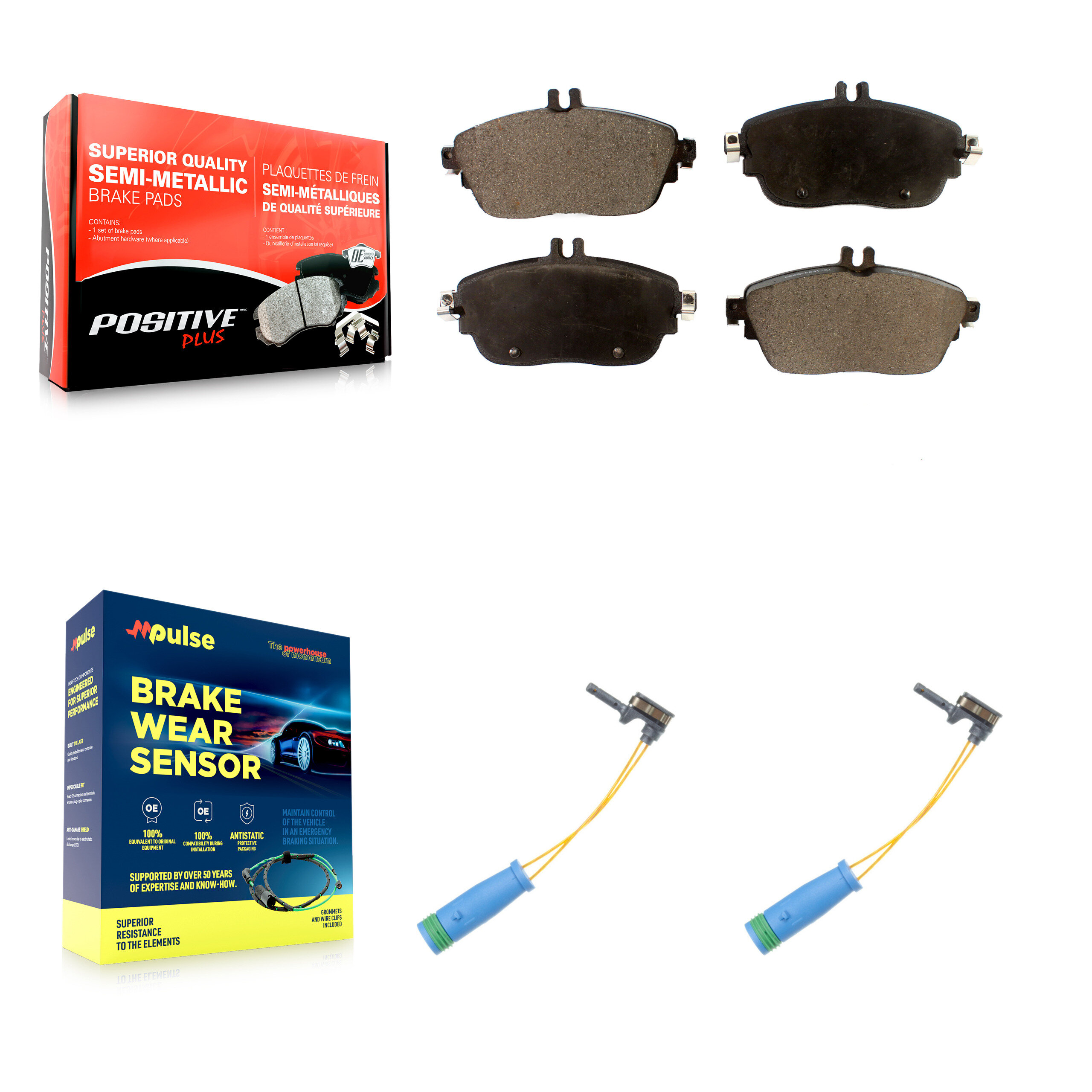 Positive Plus - KPW-100934 - Front Disc Brake Pad Kits
