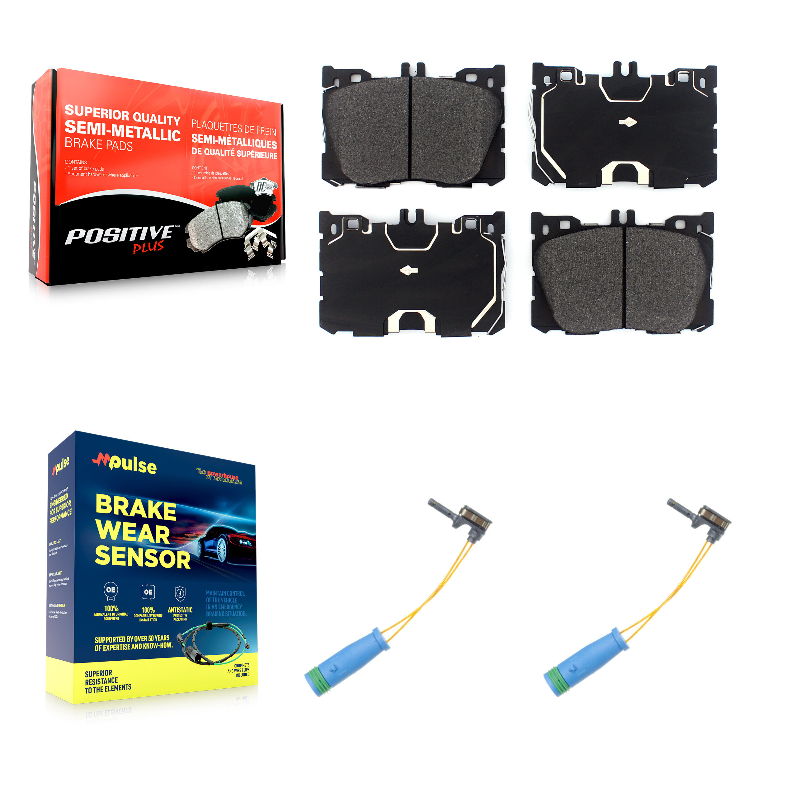 Positive Plus - KPW-100938 - Front Disc Brake Pad Kits