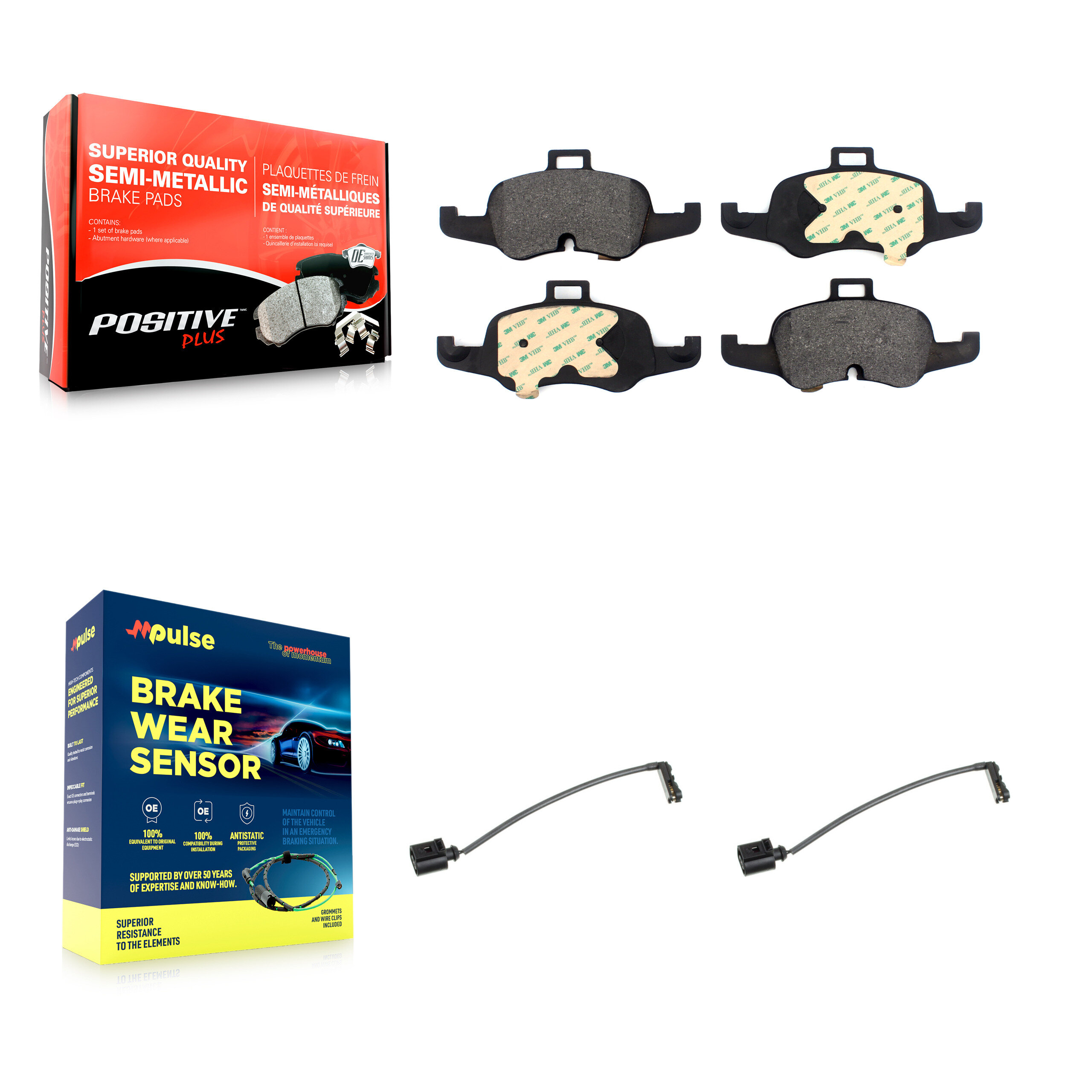 Positive Plus - KPW-100949 - Front Disc Brake Pad Kits