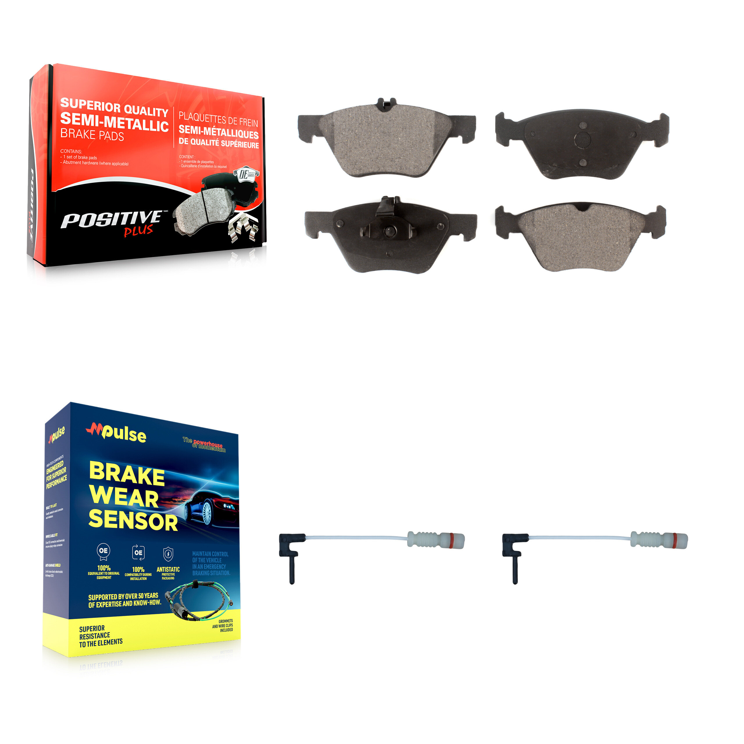Positive Plus - KPW-100950 - Front Disc Brake Pad Kits