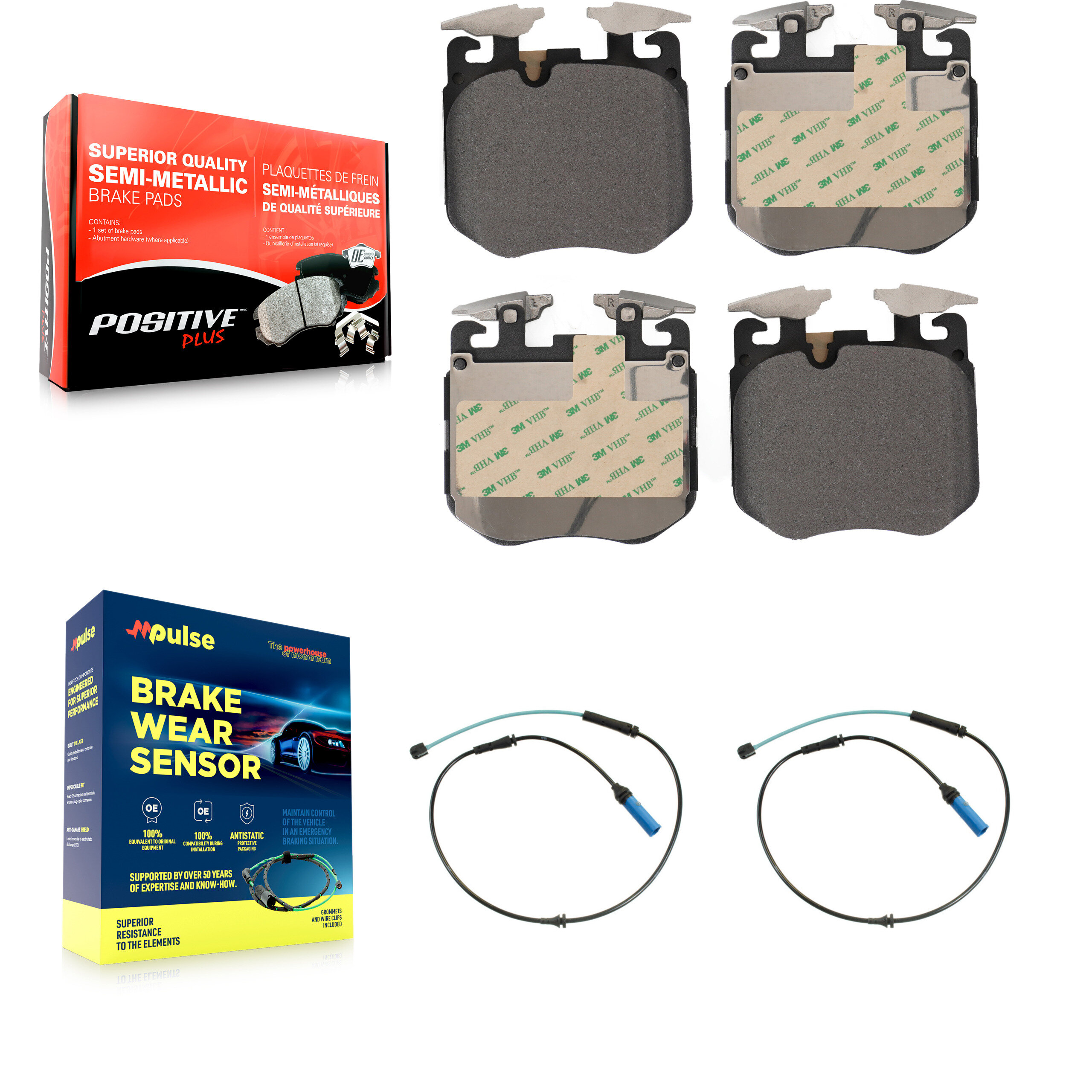 Positive Plus - KPW-100959 - Front Disc Brake Pad Kits