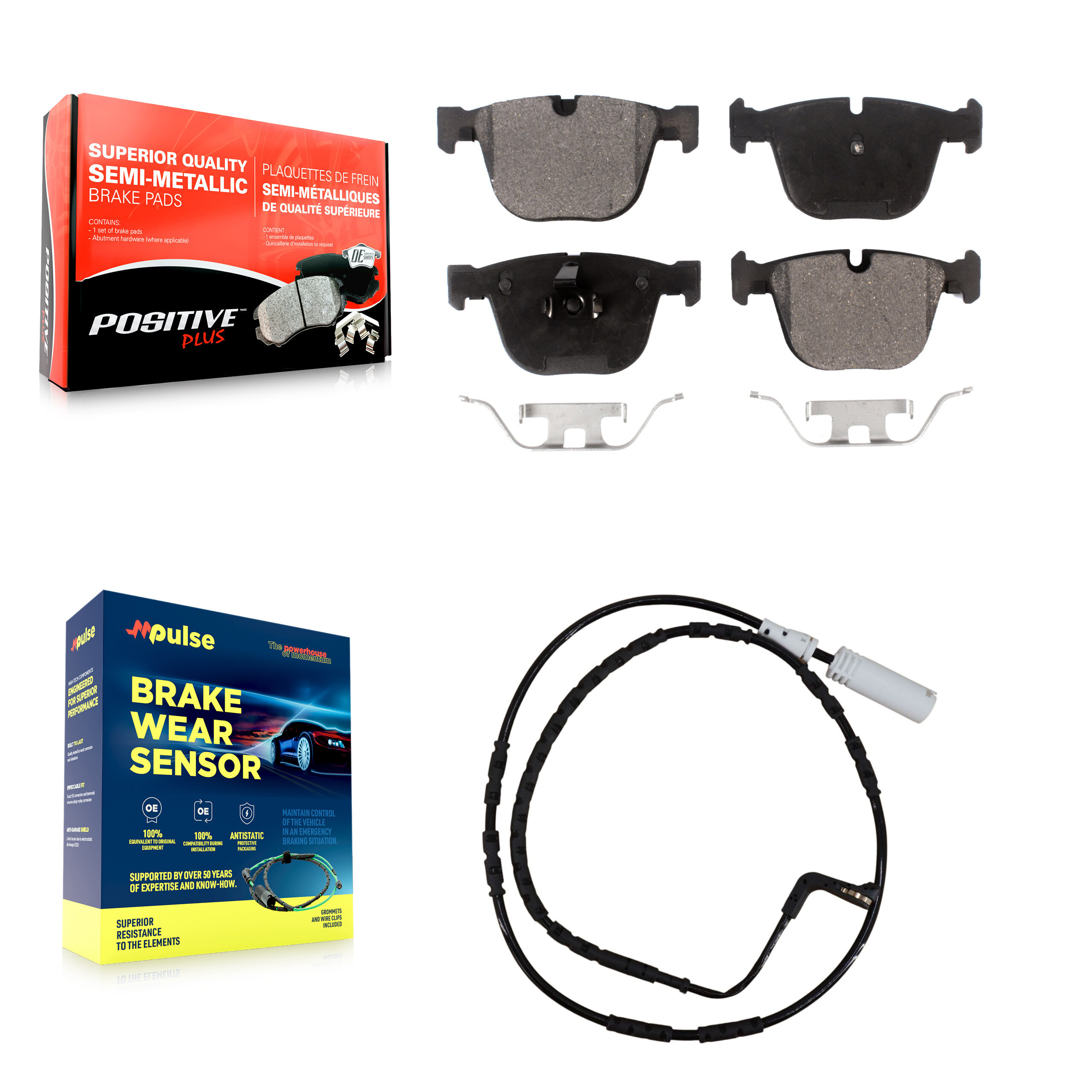 Positive Plus - KPW-100991 - Rear Disc Brake Pad Kits