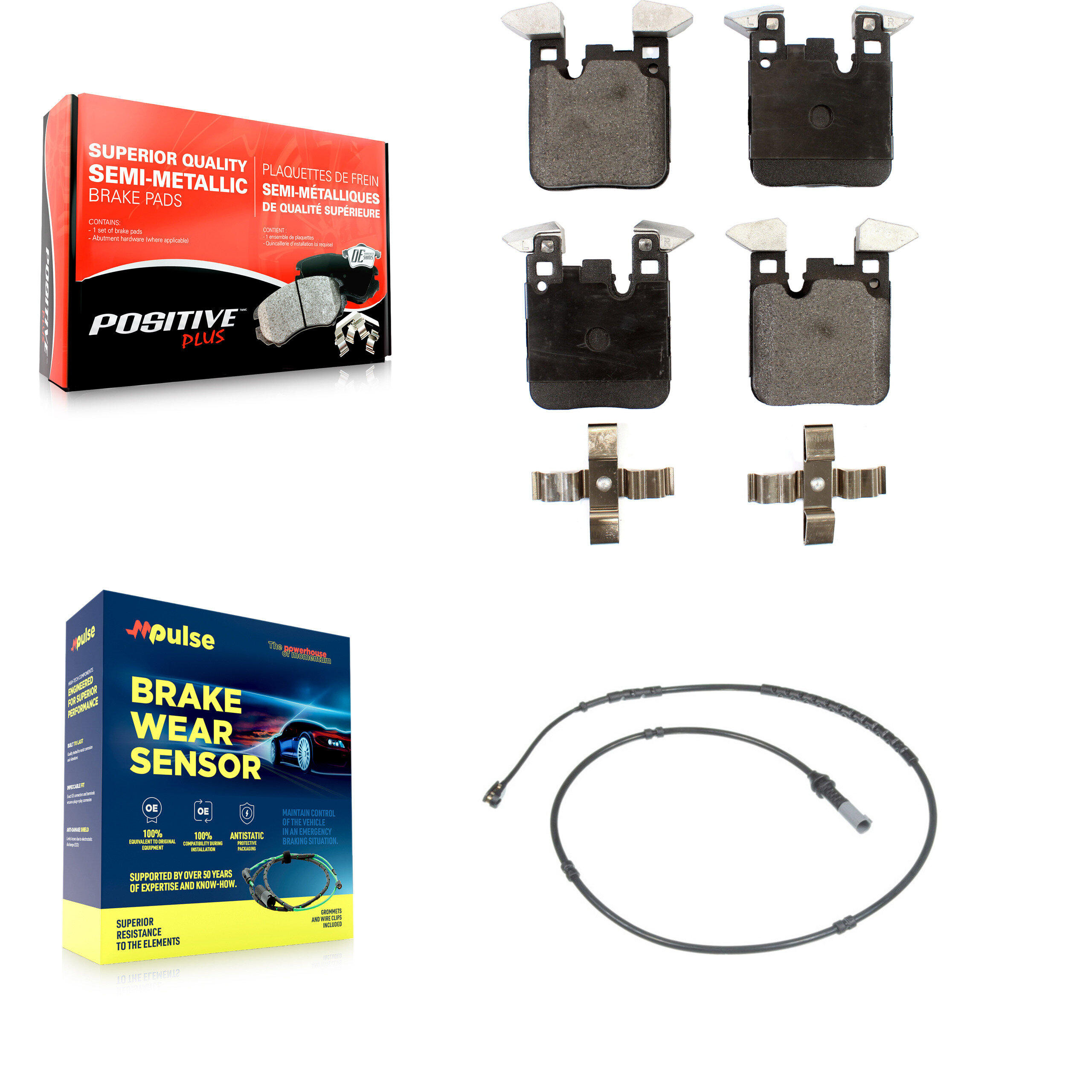 Positive Plus - KPW-100993 - Rear Disc Brake Pad Kits