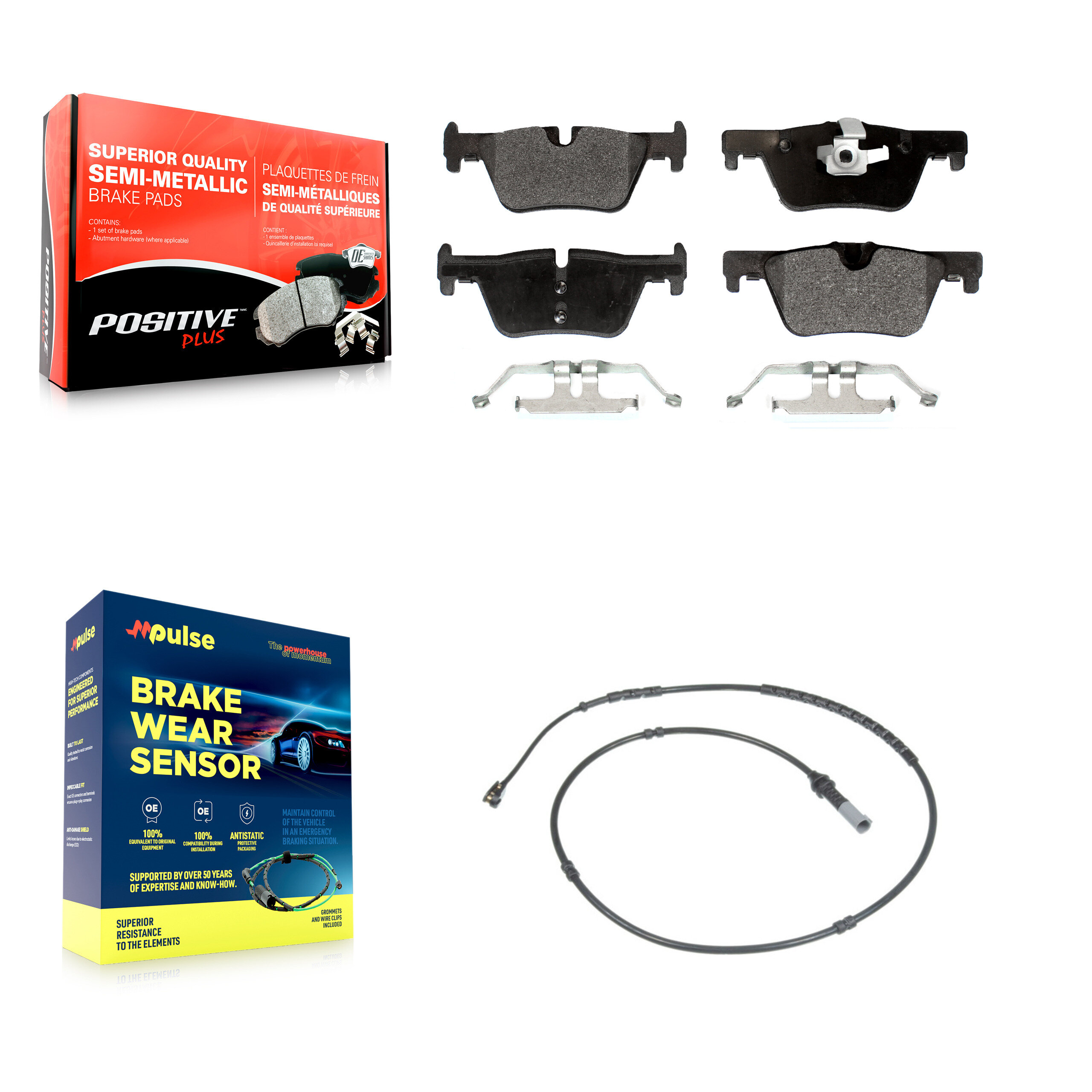 Positive Plus - KPW-100994 - Rear Disc Brake Pad Kits
