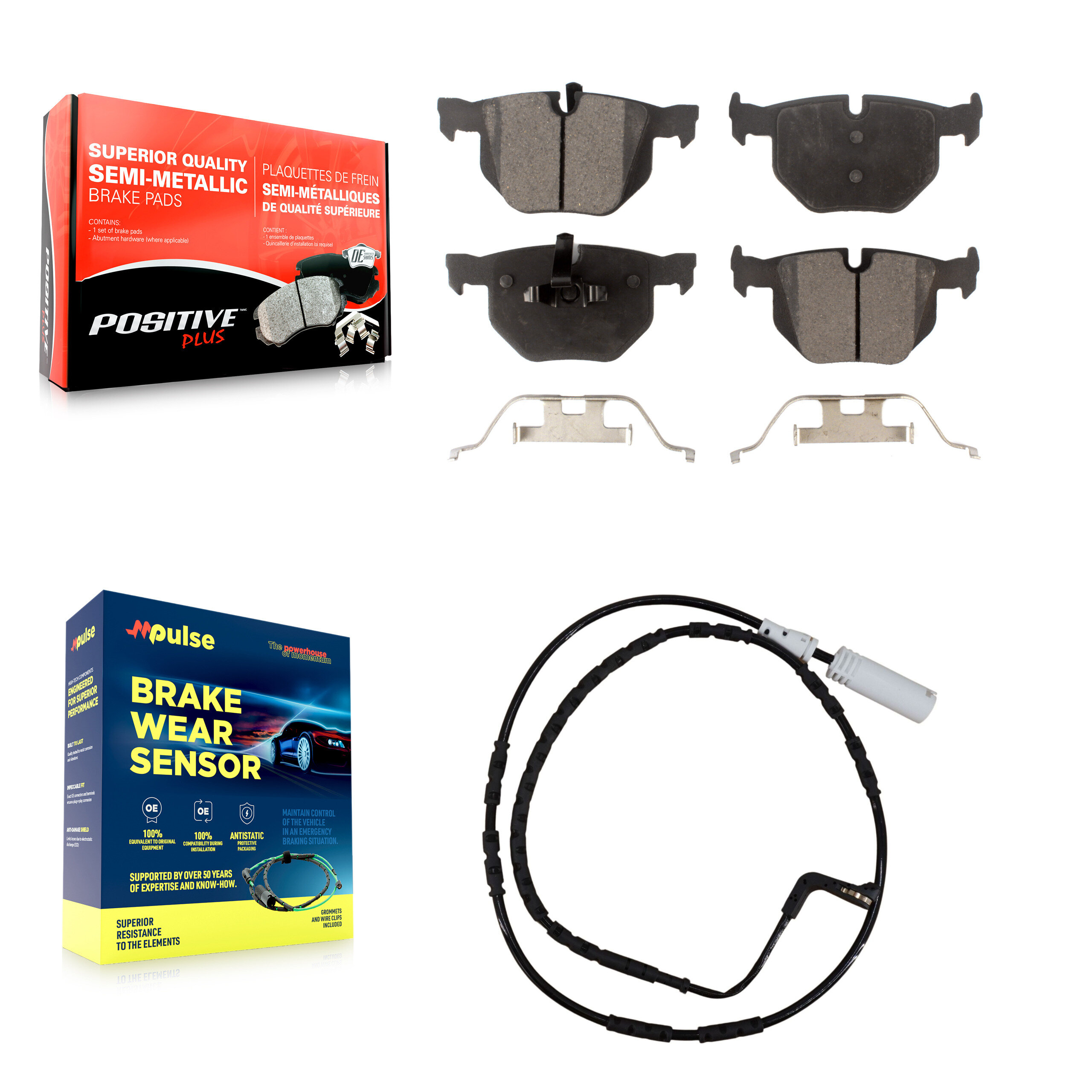 Positive Plus - KPW-100997 - Rear Disc Brake Pad Kits