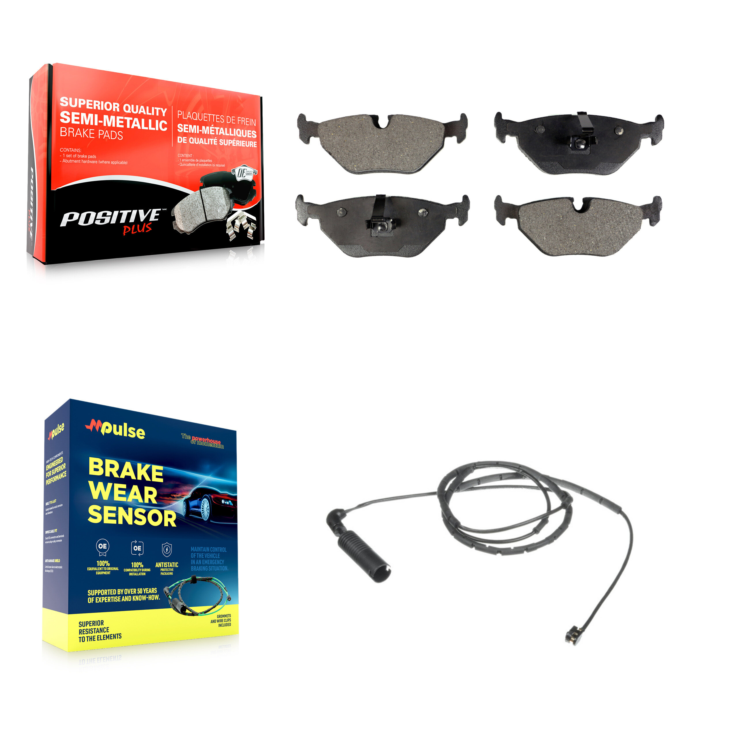 Positive Plus - KPW-101004 - Rear Disc Brake Pad Kits