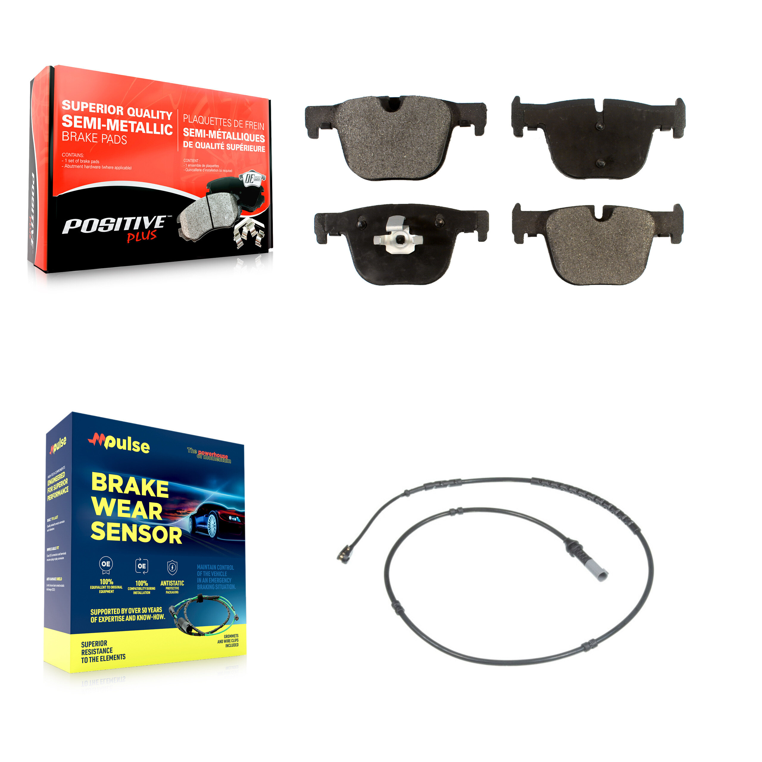 Positive Plus - KPW-101006 - Rear Disc Brake Pad Kits