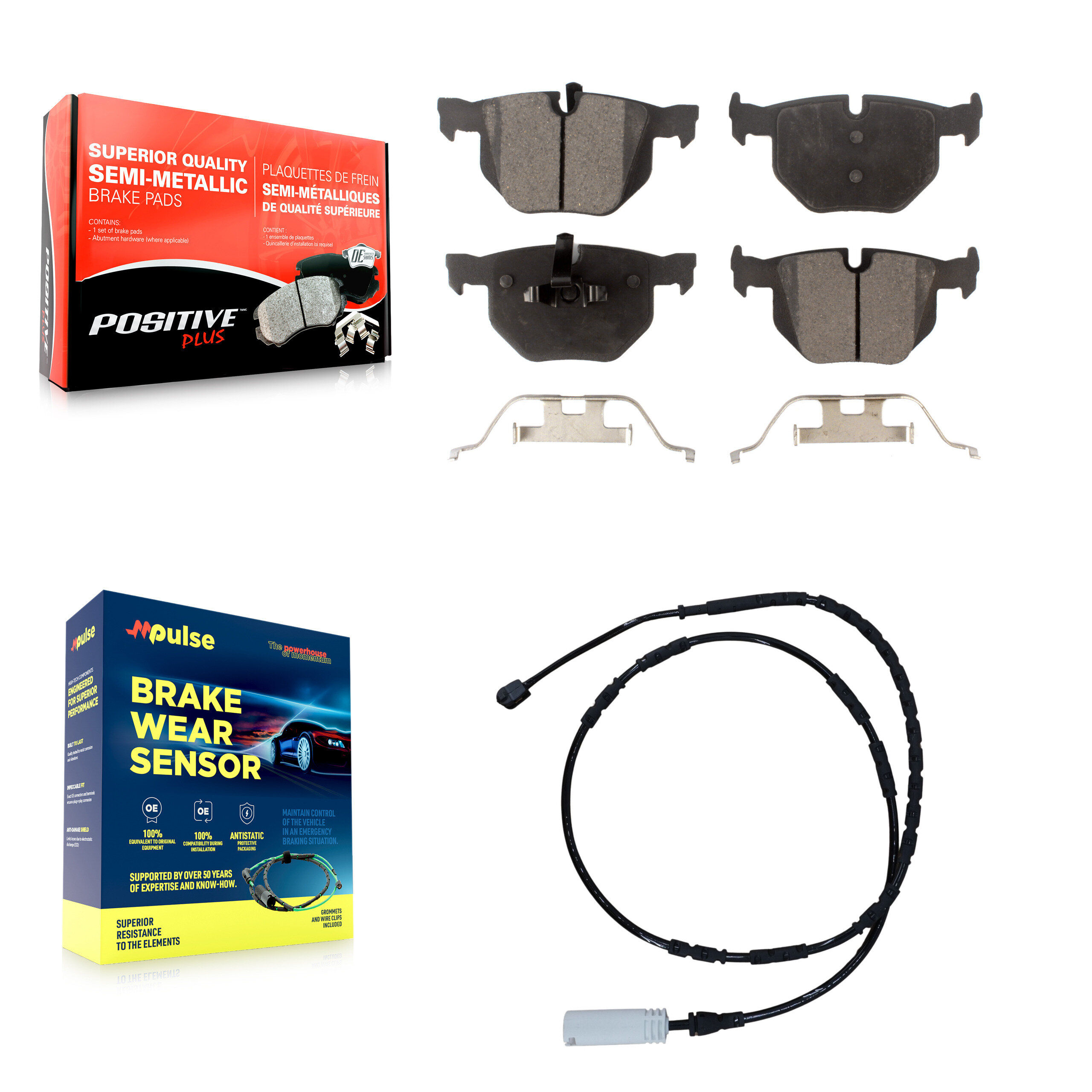 Positive Plus - KPW-101007 - Rear Disc Brake Pad Kits